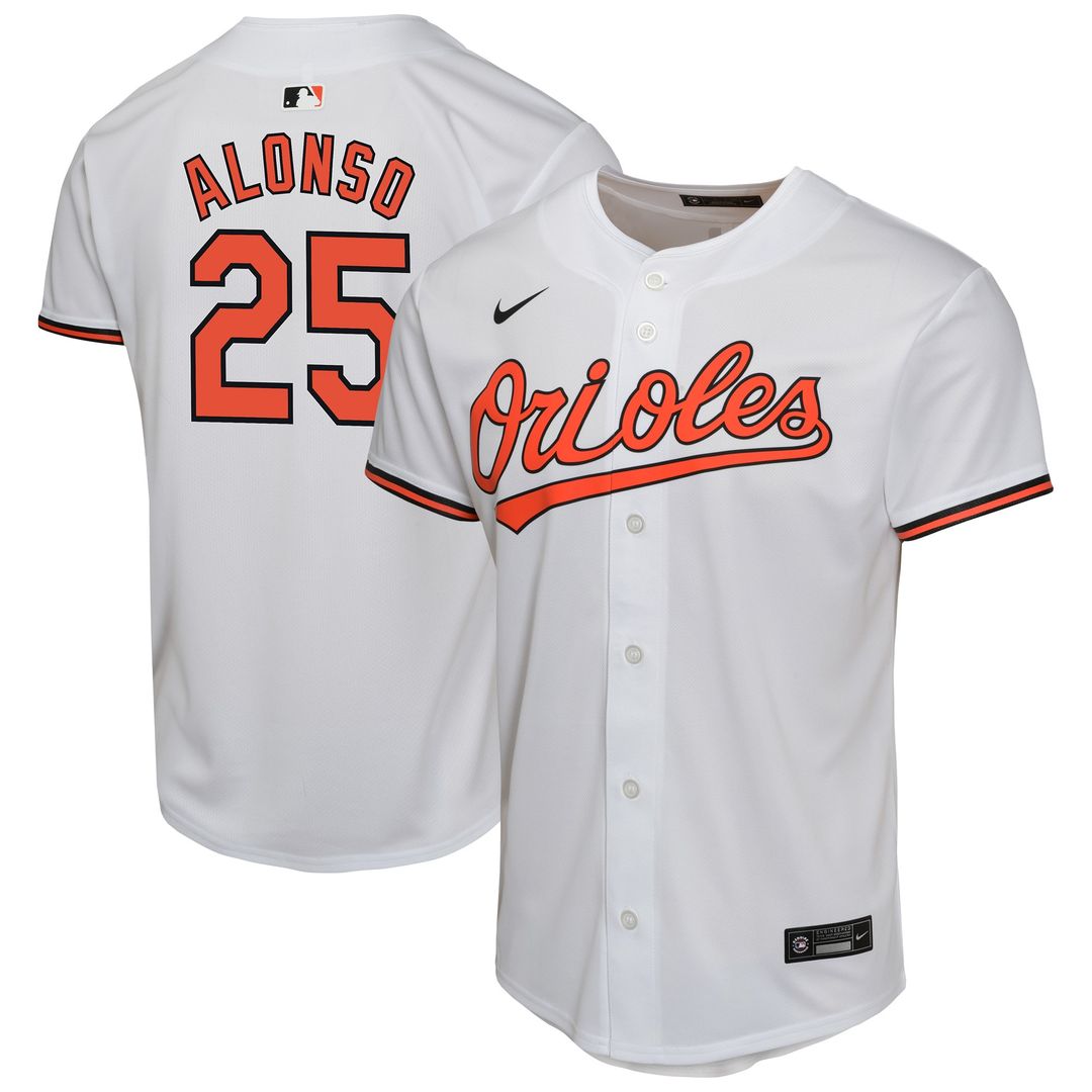 Baltimore Orioles Pete Alonso Nike Youth Game Jersey - White