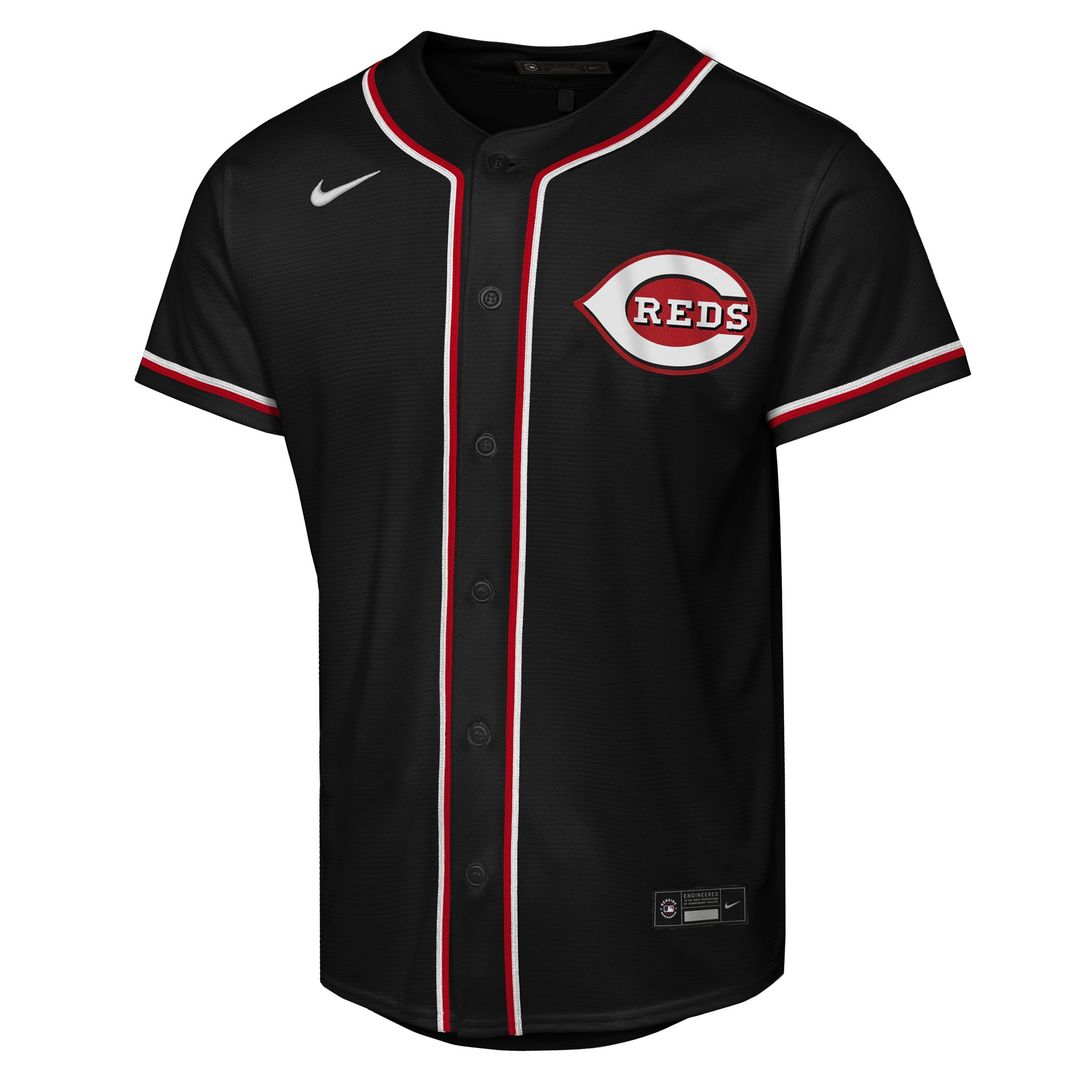 Cincinnati Reds Elly De La Cruz Nike Youth Fashion Replica Jersey - Black