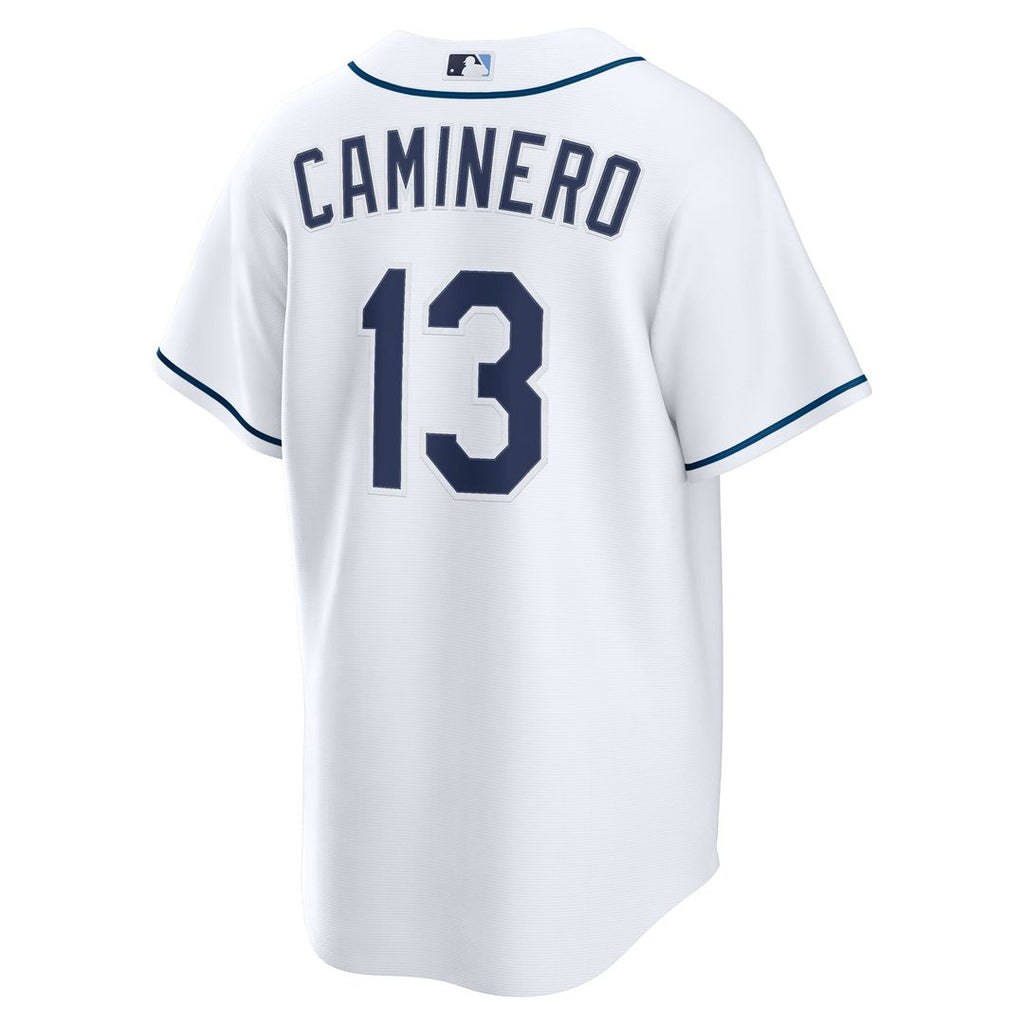 Tampa Bay Rays Junior Caminero Nike Youth Home Replica Jersey - White