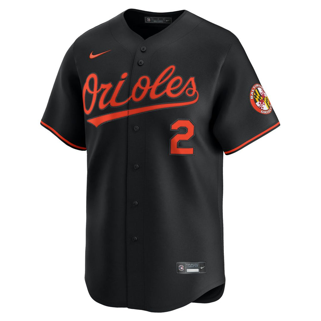 Baltimore Orioles Gunnar Henderson Nike Alternate Limited Jersey - Black
