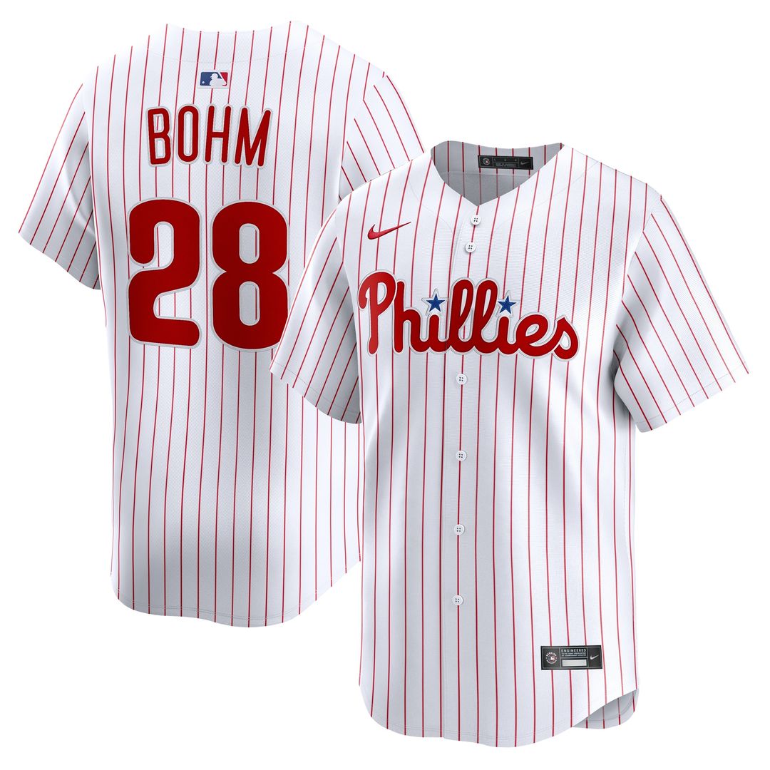 Philadelphia Phillies Alec Bohm Nike Home Limited Jersey - White