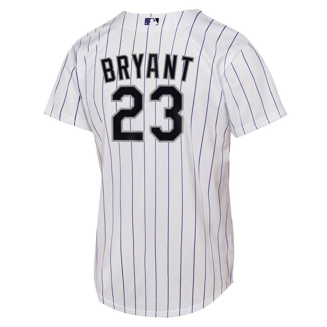 Colorado Rockies Kris Bryant Nike Youth Home Replica Jersey - White
