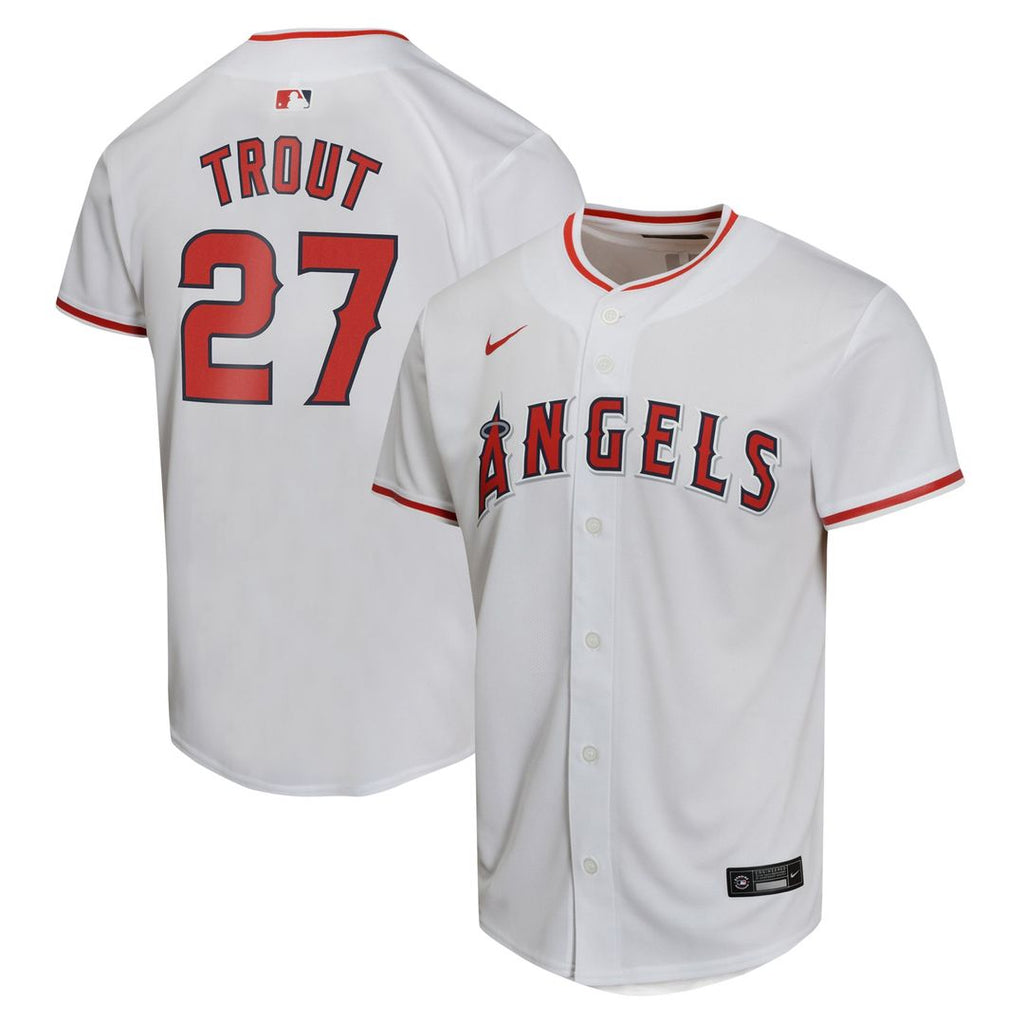 Los Angeles Angels Mike Trout Nike Youth Home Game Jersey - White