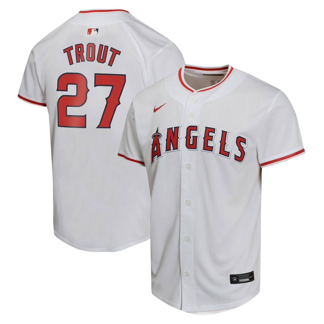 Los Angeles Angels Mike Trout Nike Youth Home Game Jersey - White