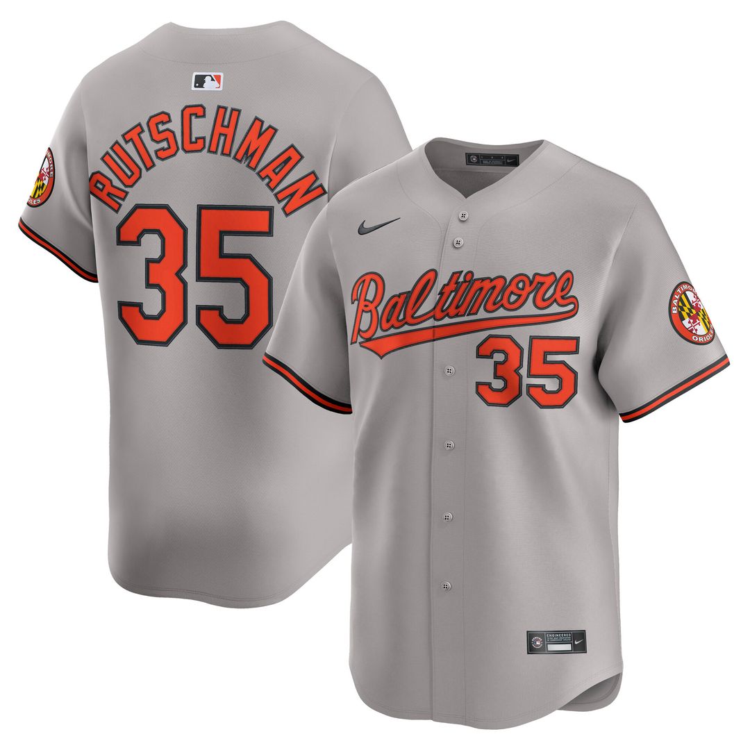 Baltimore Orioles Adley Rutschman Nike Road Limited Jersey - Gray