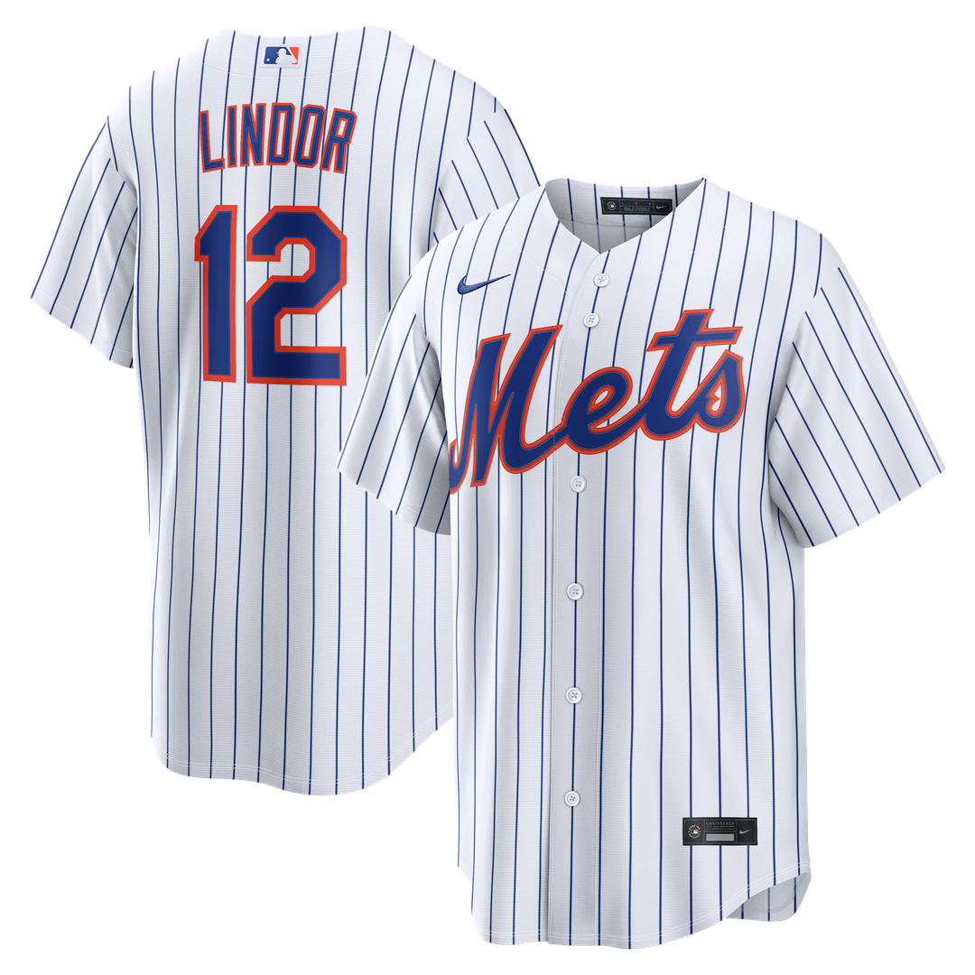 New York Mets Francisco Lindor Nike Alternate Replica Jersey - Black