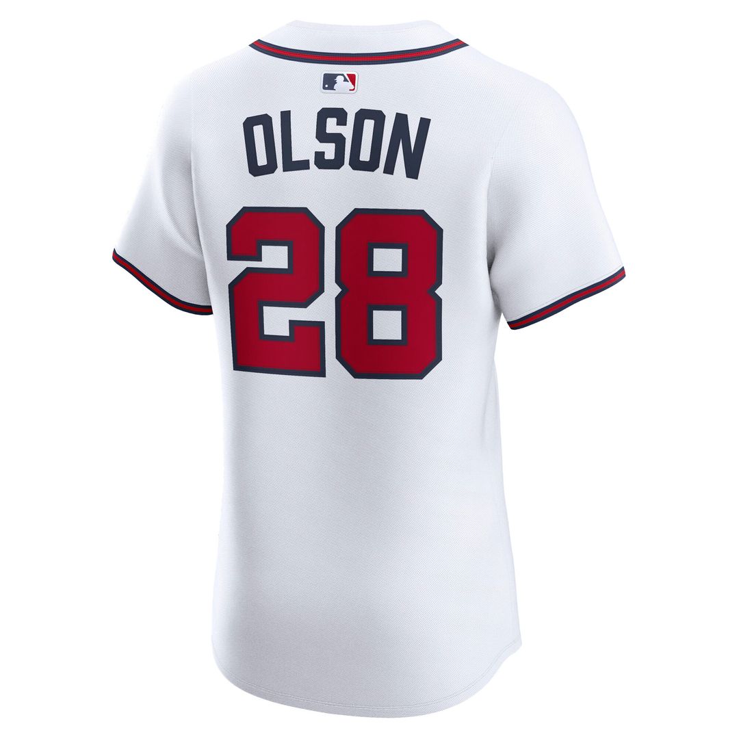 Atlanta Braves Matt Olson Nike Home Elite Jersey - White