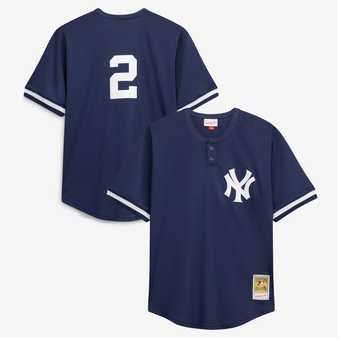 New York Yankees Derek Jeter Mitchell & Ness Big & Tall Batting Practice Replica Jersey - Navy