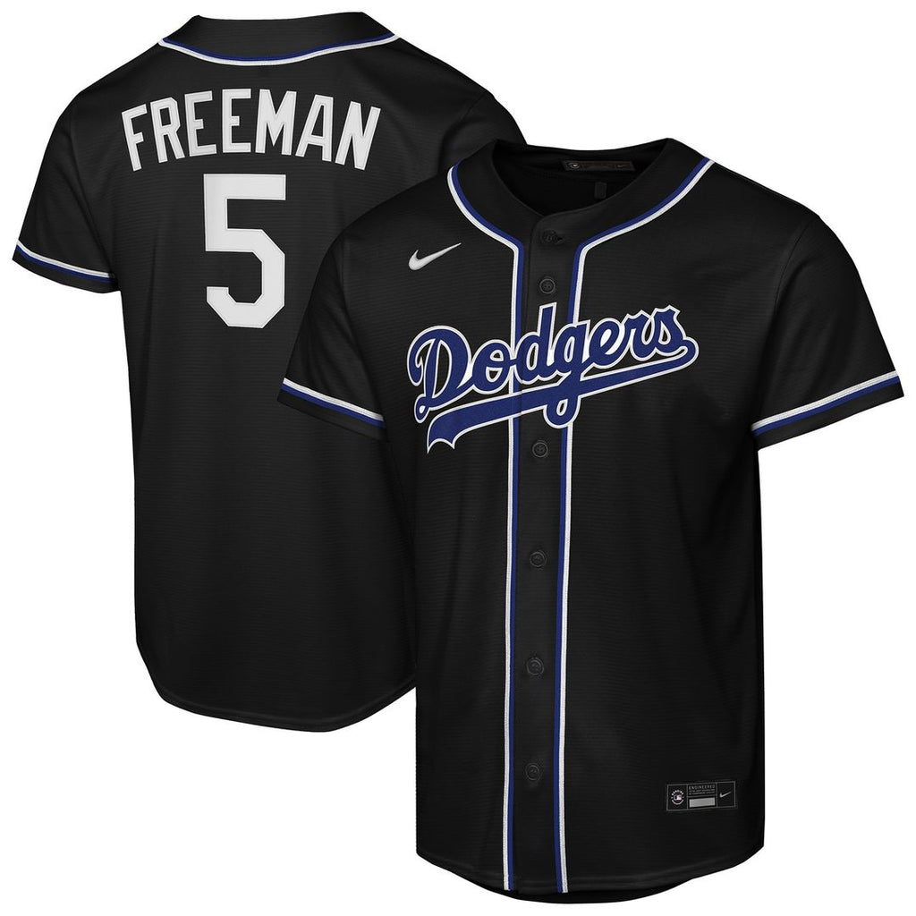 Los Angeles Dodgers Freddie Freeman Nike Youth Fashion Replica Jersey - Black