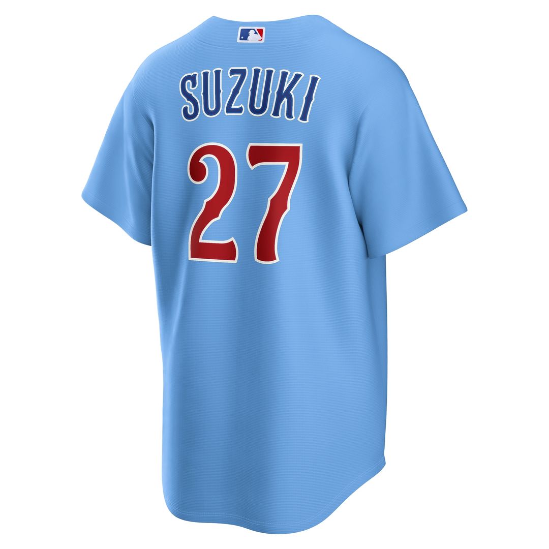 Chicago Cubs Seiya Suzuki Nike Alternate Replica Jersey - Light Blue