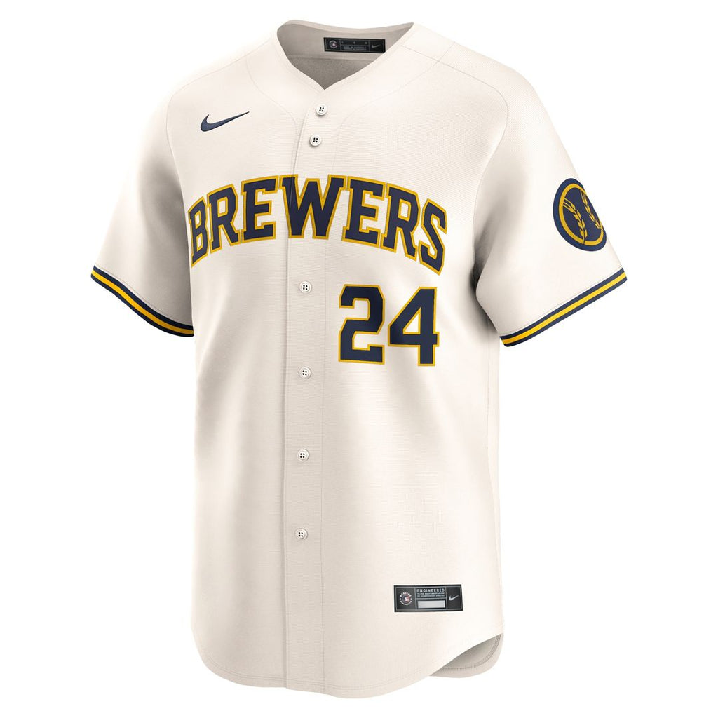 Milwaukee Brewers William Contreras Nike Home Limited Jersey - Cream