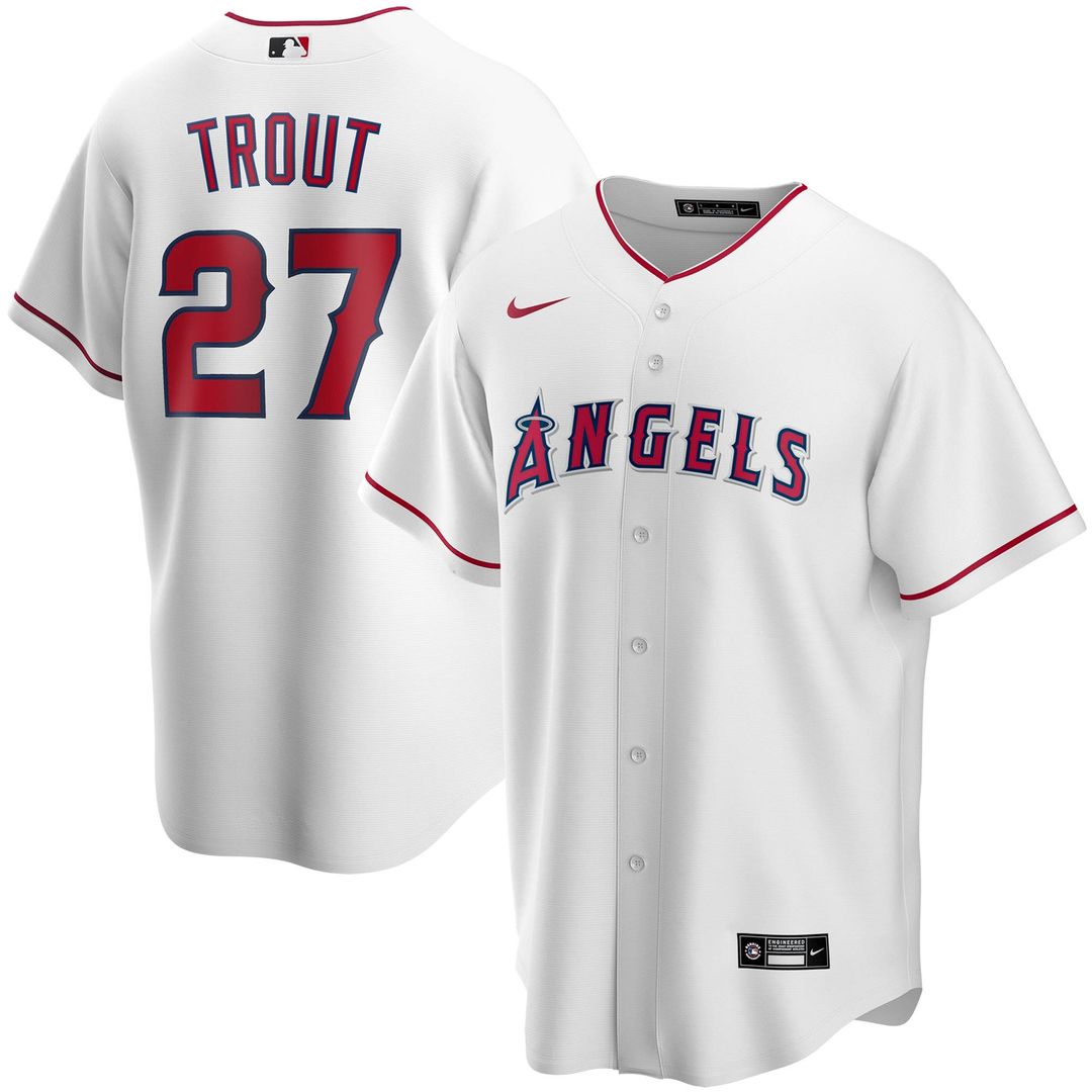 Los Angeles Angels Mike Trout Nike Youth Alternate Replica Jersey - White