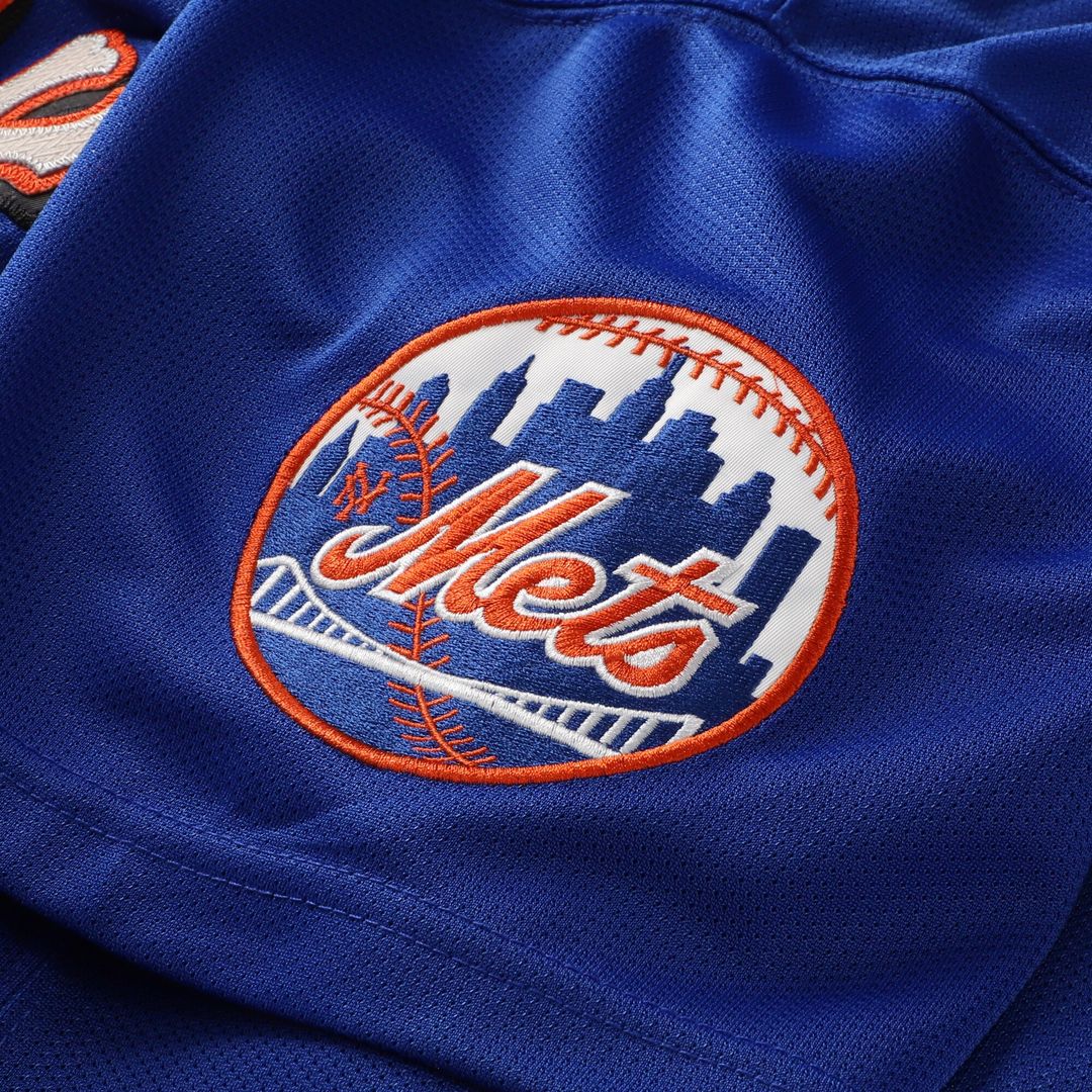 New York Mets Mike Piazza Mitchell & Ness Cooperstown Mesh Batting Practice Button-Up Jersey - Royal