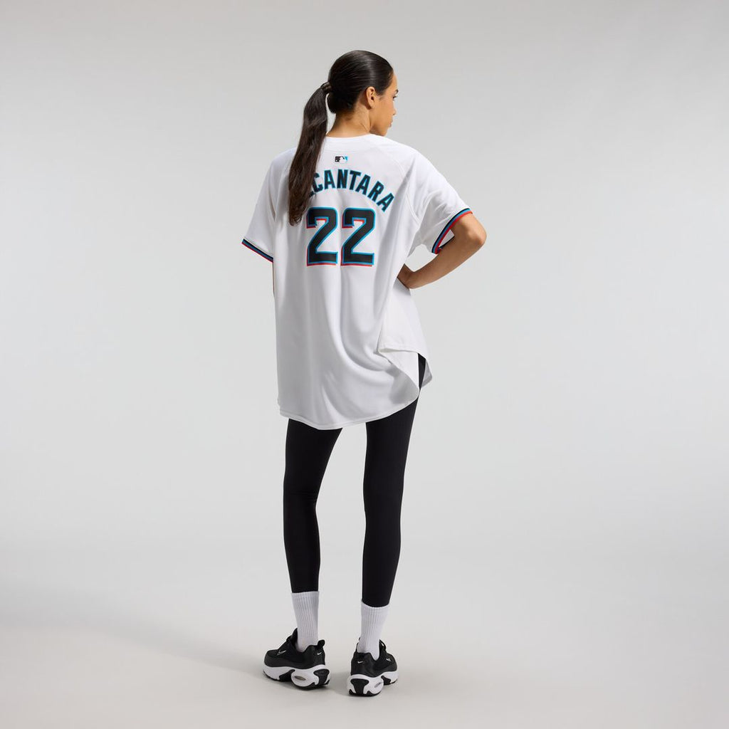 Miami Marlins Sandy Alcantara Nike Women's Home Limited Jersey - White