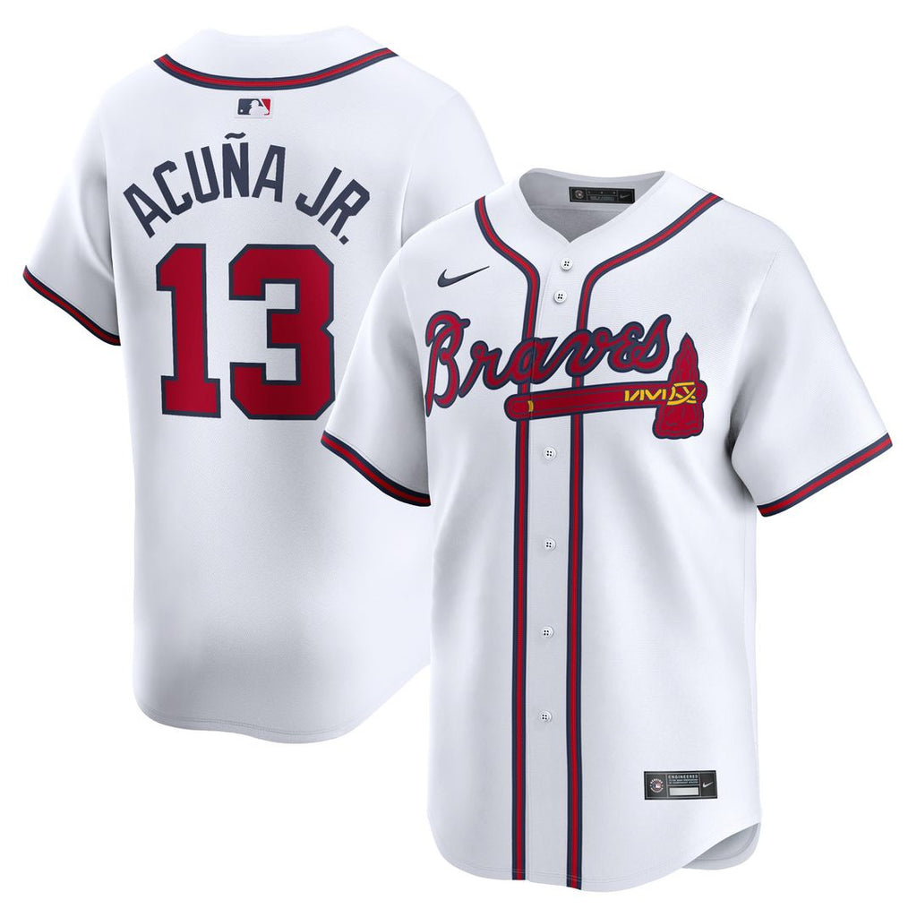 Atlanta Braves Ronald Acuña Jr. Nike Home Limited Jersey - White