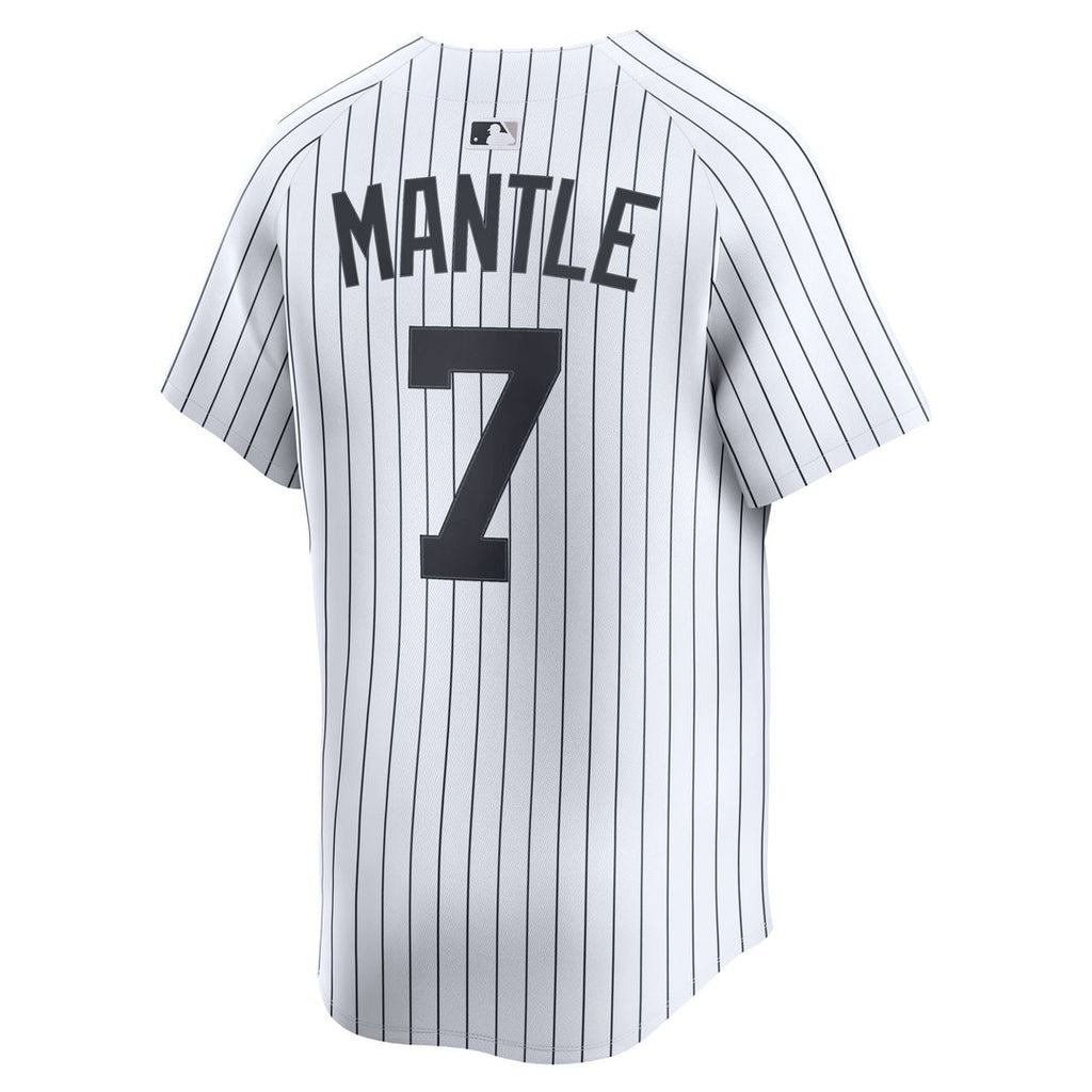 New York Yankees Mickey Mantle Nike Home Limited Jersey - White