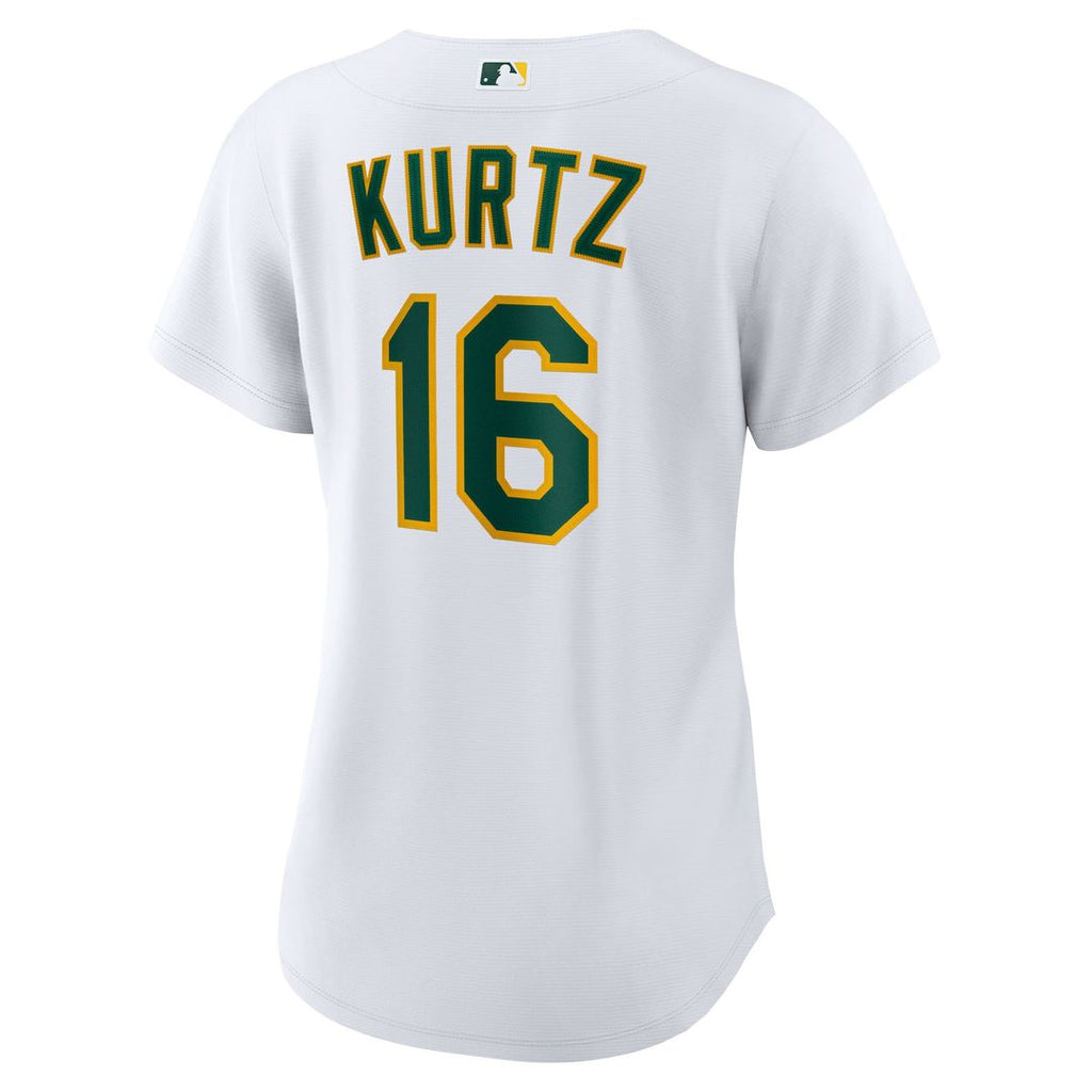 Athletics Nick Kurtz Nike Women's Home Replica Jersey - White