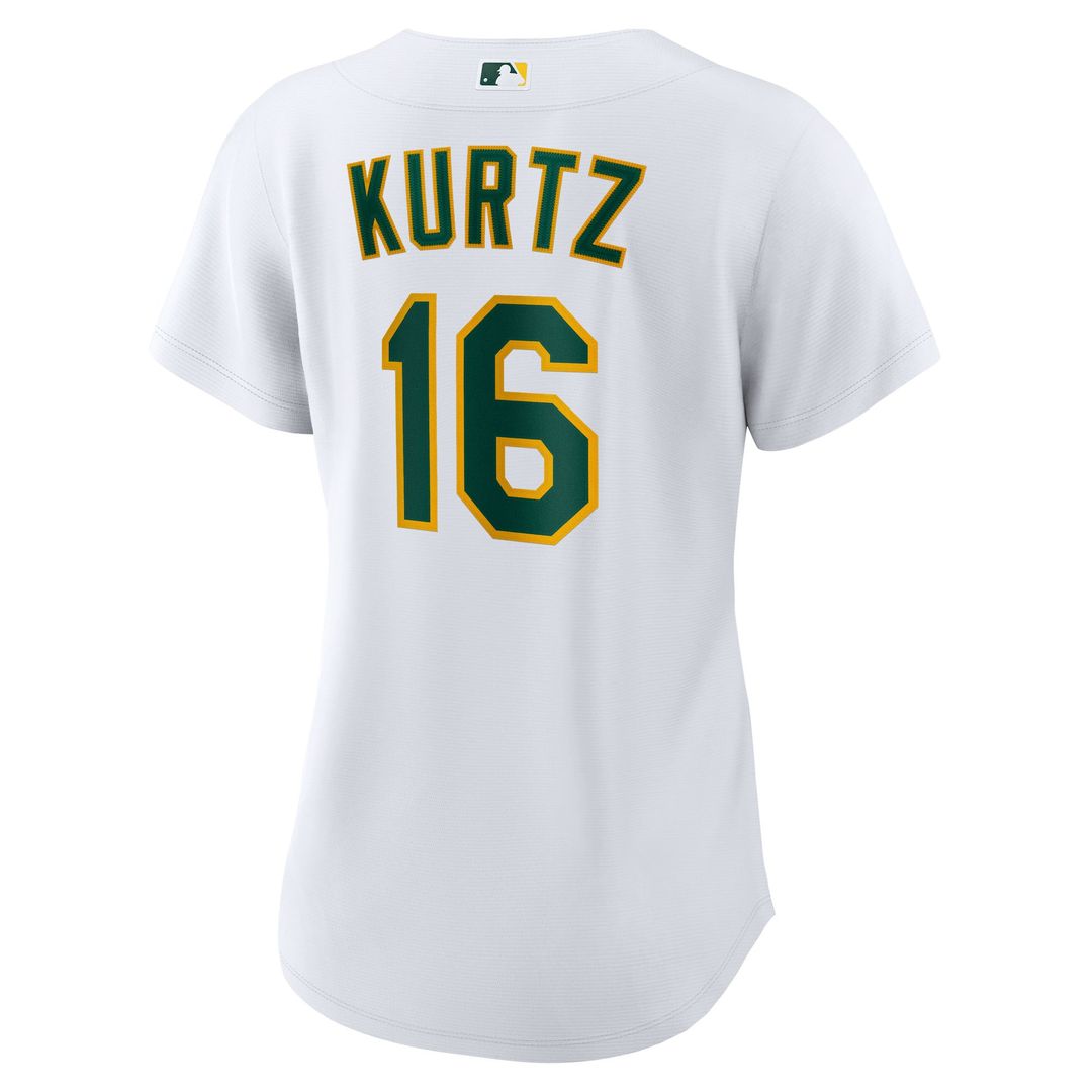 Athletics Nick Kurtz Nike Women's Home Replica Jersey - White
