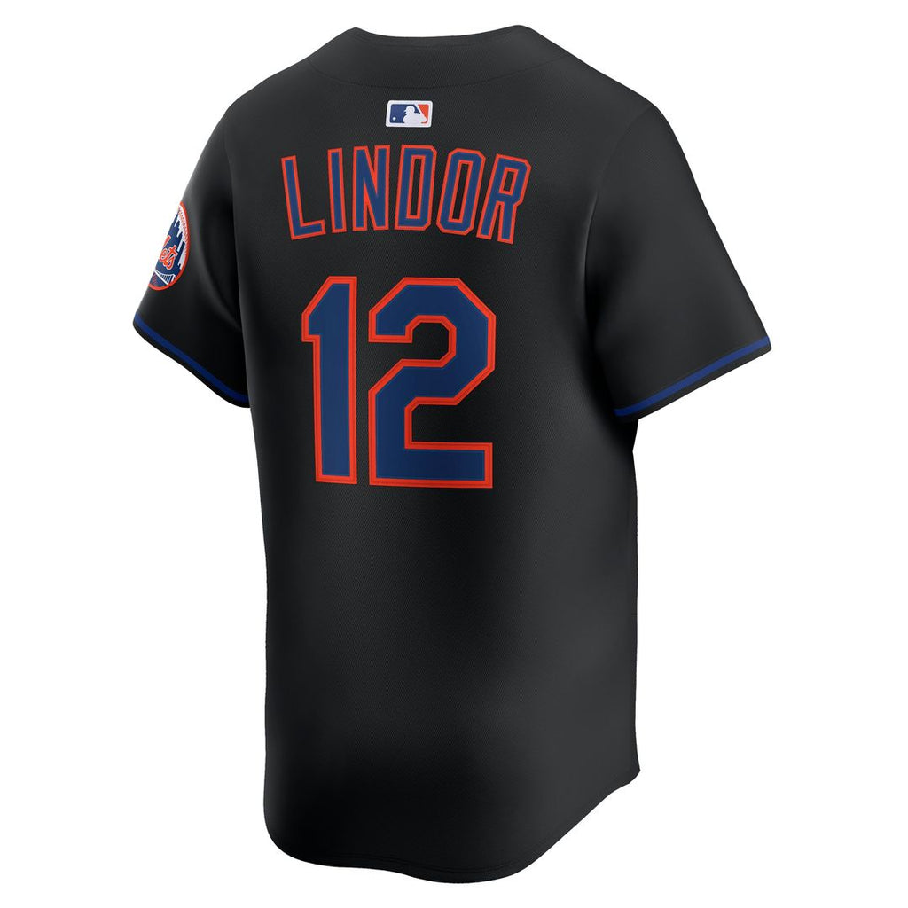 New York Mets Francisco Lindor Nike Road Limited Jersey - Gray
