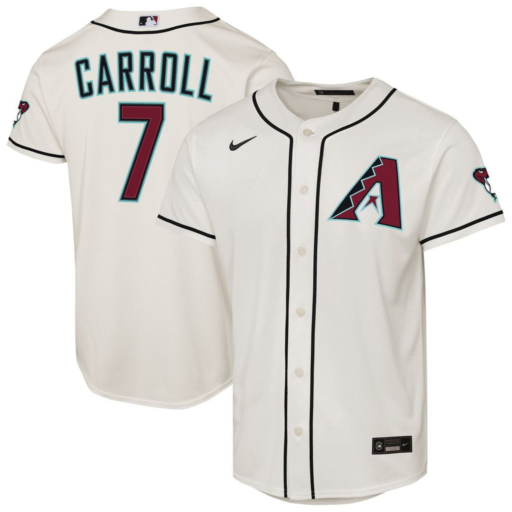 Arizona Diamondbacks Corbin Carroll Nike Youth Alternate Stadium Jersey - Black
