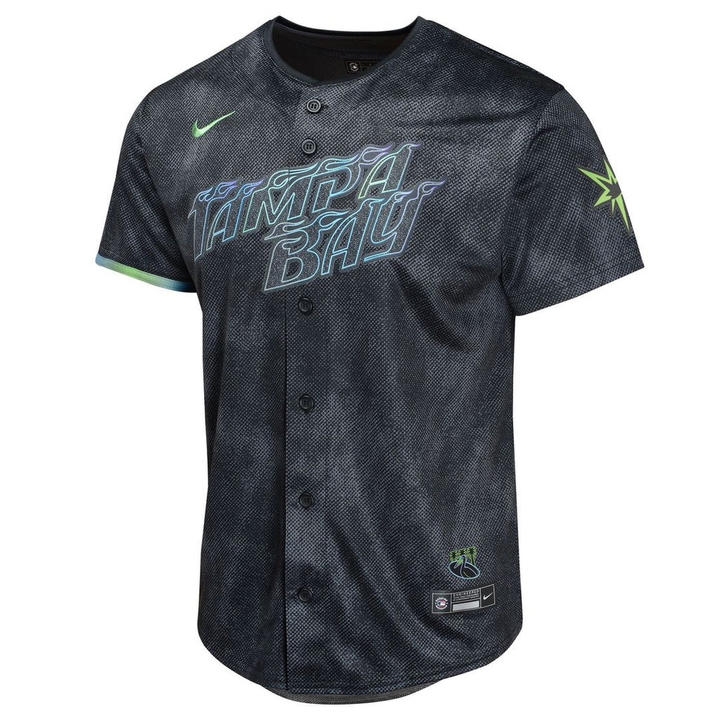 Tampa Bay Rays Shane McClanahan Nike Youth 2024 City Connect Limited Jersey - Charcoal