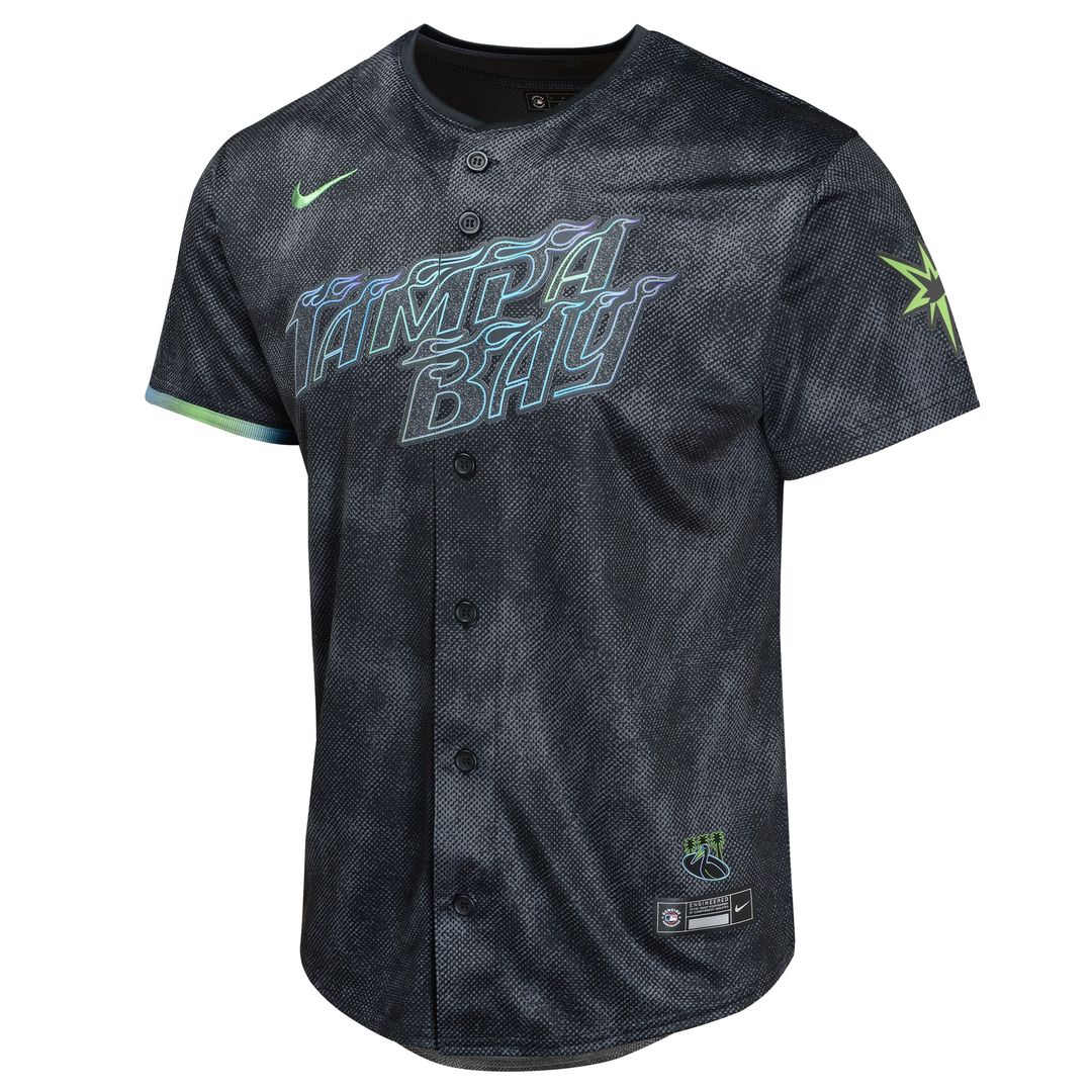 Tampa Bay Rays Shane McClanahan Nike Youth 2024 City Connect Limited Jersey - Charcoal