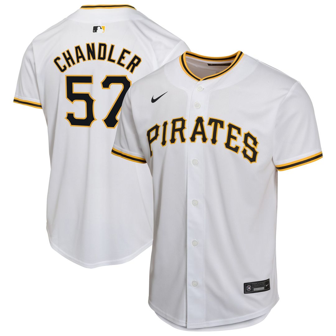 Pittsburgh Pirates Bubba Chandler Nike Youth Home Player Game Jersey - White