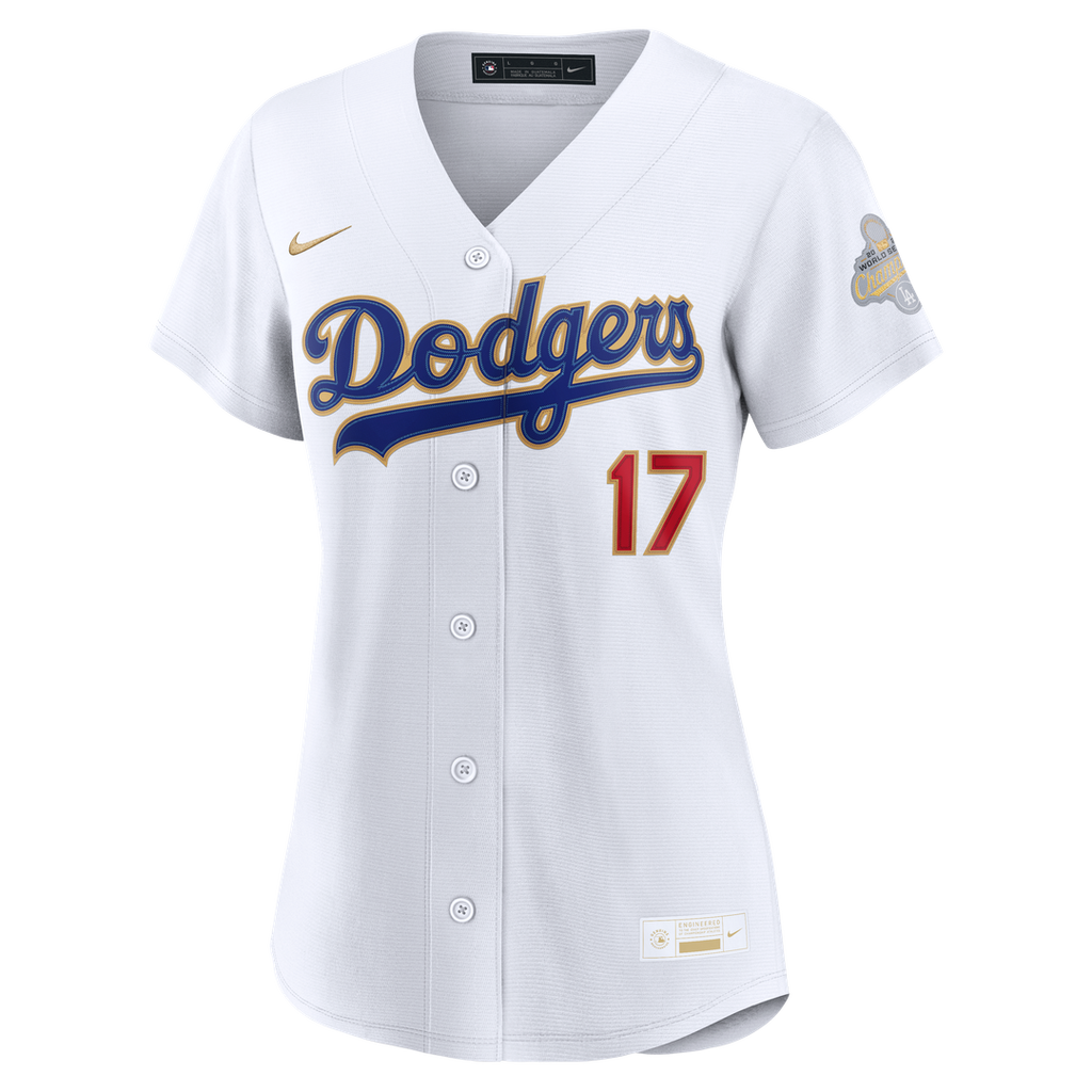 Los Angeles Dodgers Shohei Ohtani Nike Women's 2026 Gold Collection Stadium Jersey - White