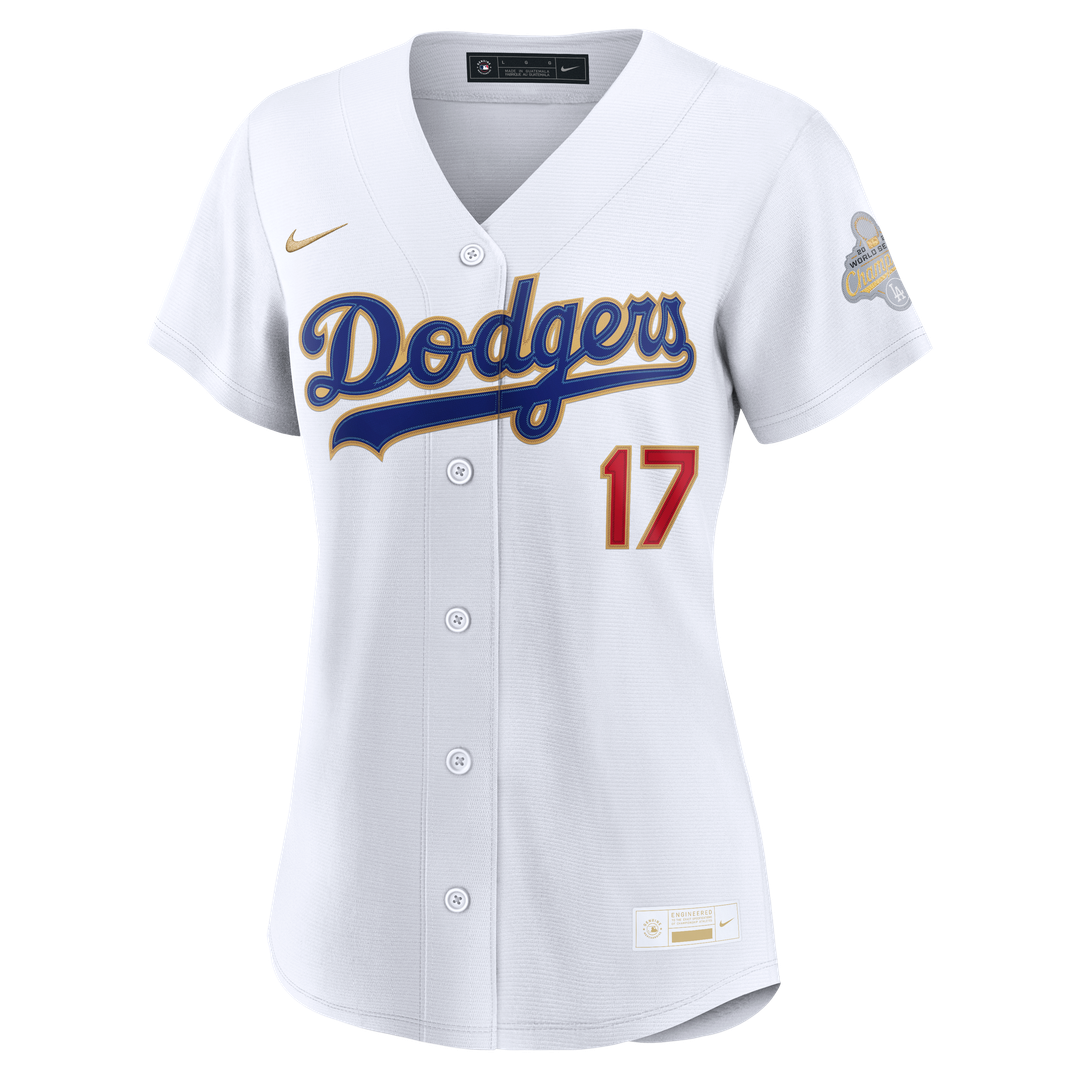 Los Angeles Dodgers Shohei Ohtani Nike Women's 2026 Gold Collection Stadium Jersey - White