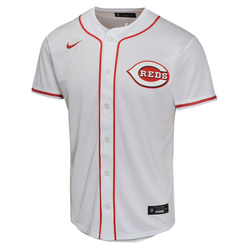 Cincinnati Reds Elly De La Cruz Nike Youth Home Game Jersey - White