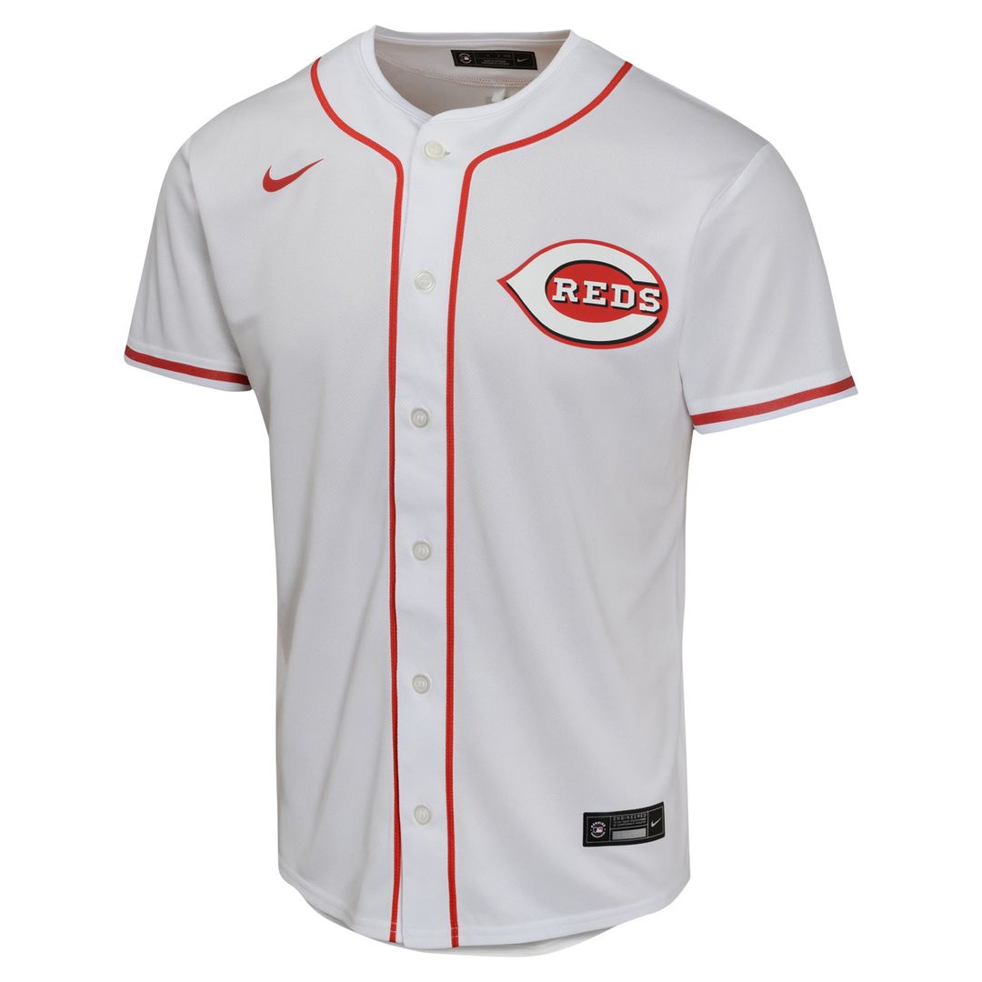 Cincinnati Reds Elly De La Cruz Nike Youth Home Game Jersey - White