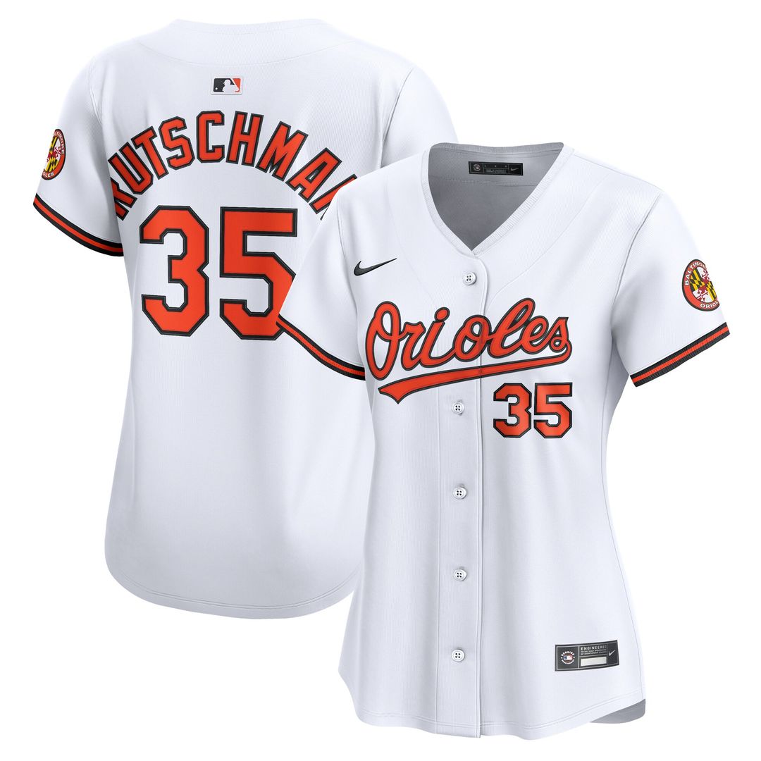 Baltimore Orioles Adley Rutschman Nike Women's Home Limited Jersey - White