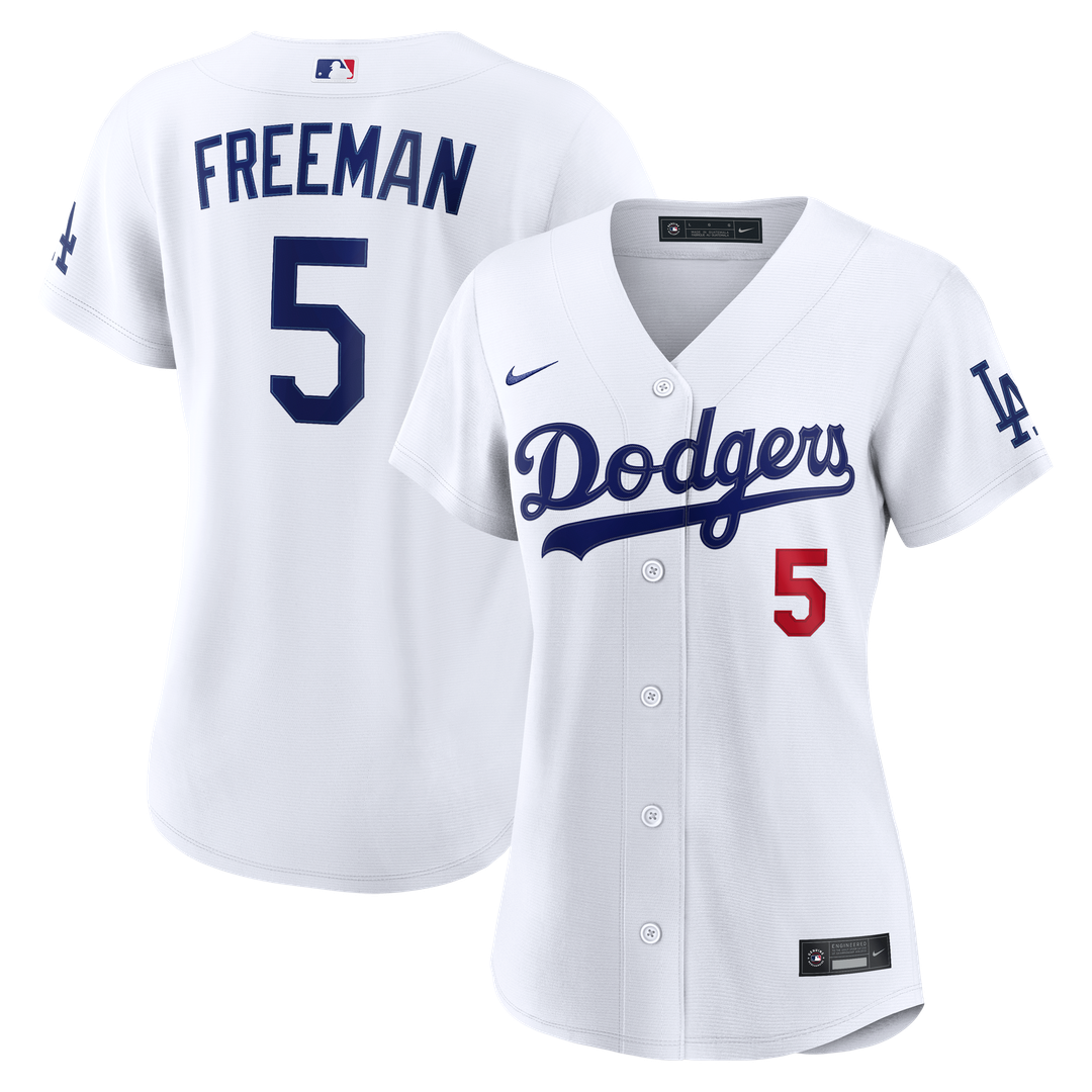 Los Angeles Dodgers Freddie Freeman Nike Women's Home Stadium Jersey - White