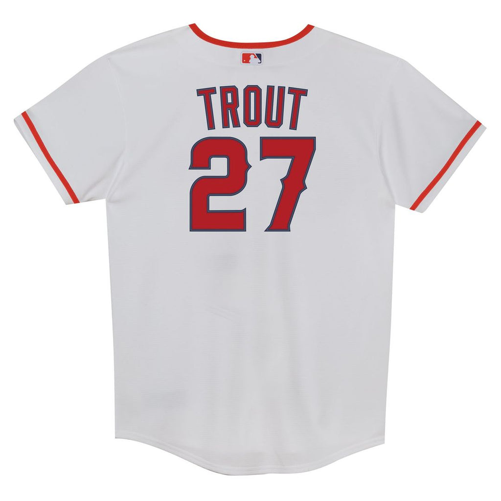 Los Angeles Angels Mike Trout Nike Preschool Home Replica Jersey - White