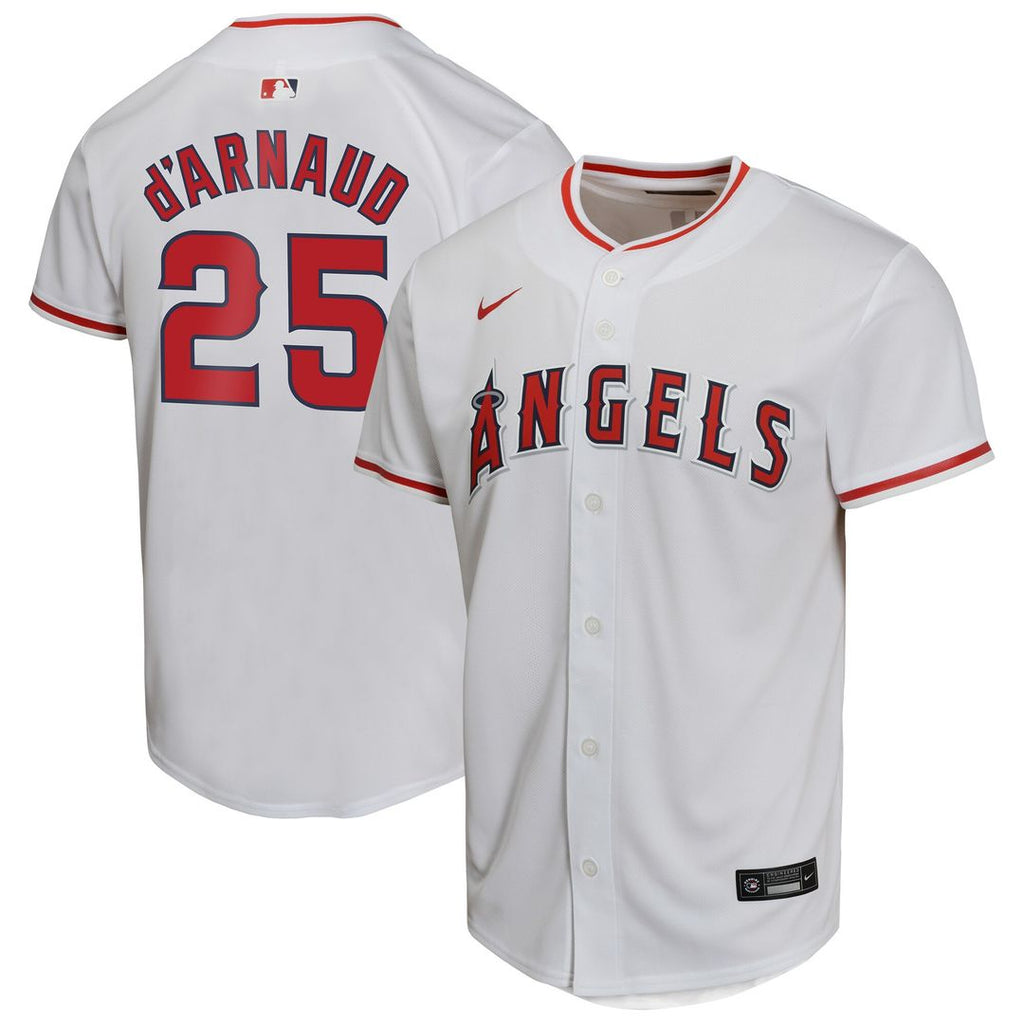 Los Angeles Angels Travis d'Arnaud Nike Youth Home Game Jersey - White
