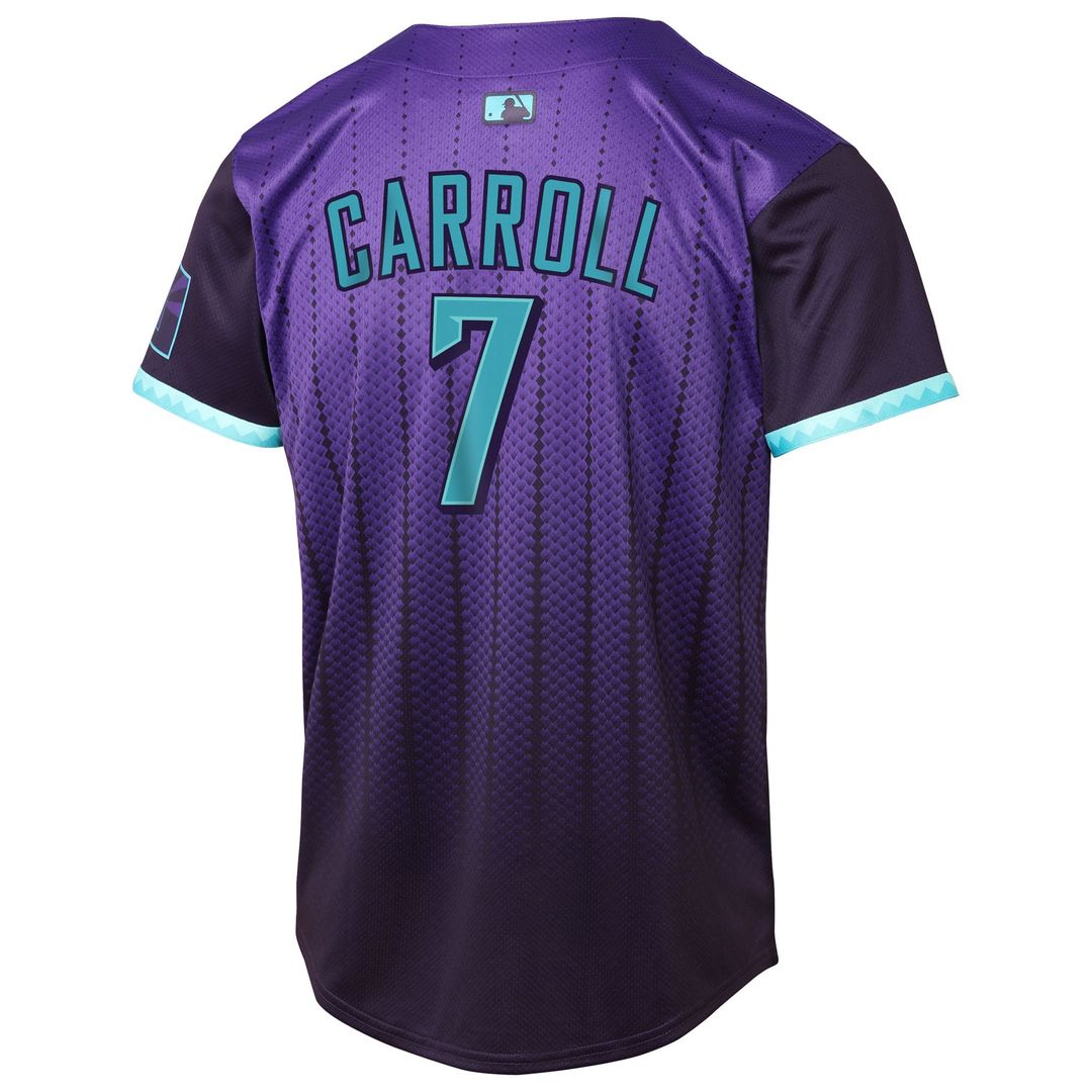 Arizona Diamondbacks Corbin Carroll Nike Youth 2025 City Connect Limited Jersey - Purple