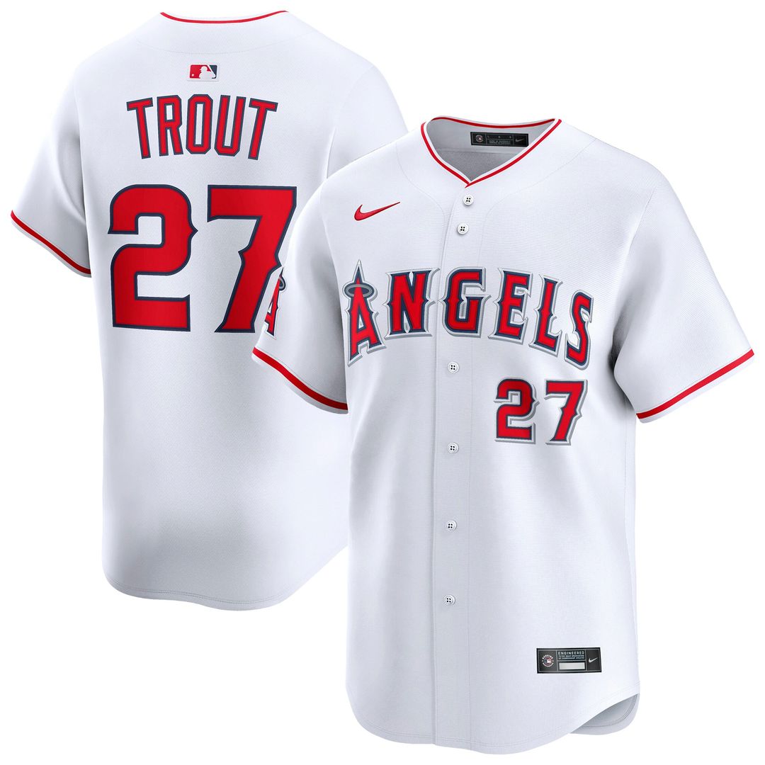 Los Angeles Angels Mike Trout Nike Alternate Limited Jersey - Red