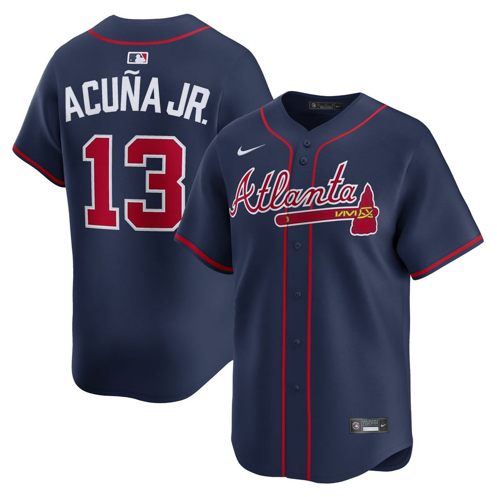 Atlanta Braves Ronald Acuña Jr. Nike Alternate Limited Jersey - Navy