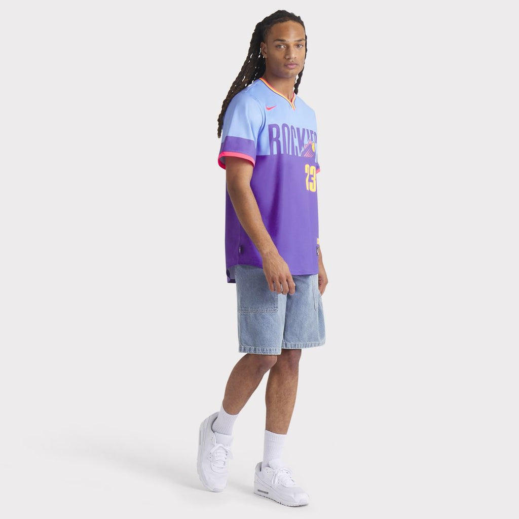 Colorado Rockies Kris Bryant Nike 2025 City Connect Limited Jersey - Purple/Light Blue