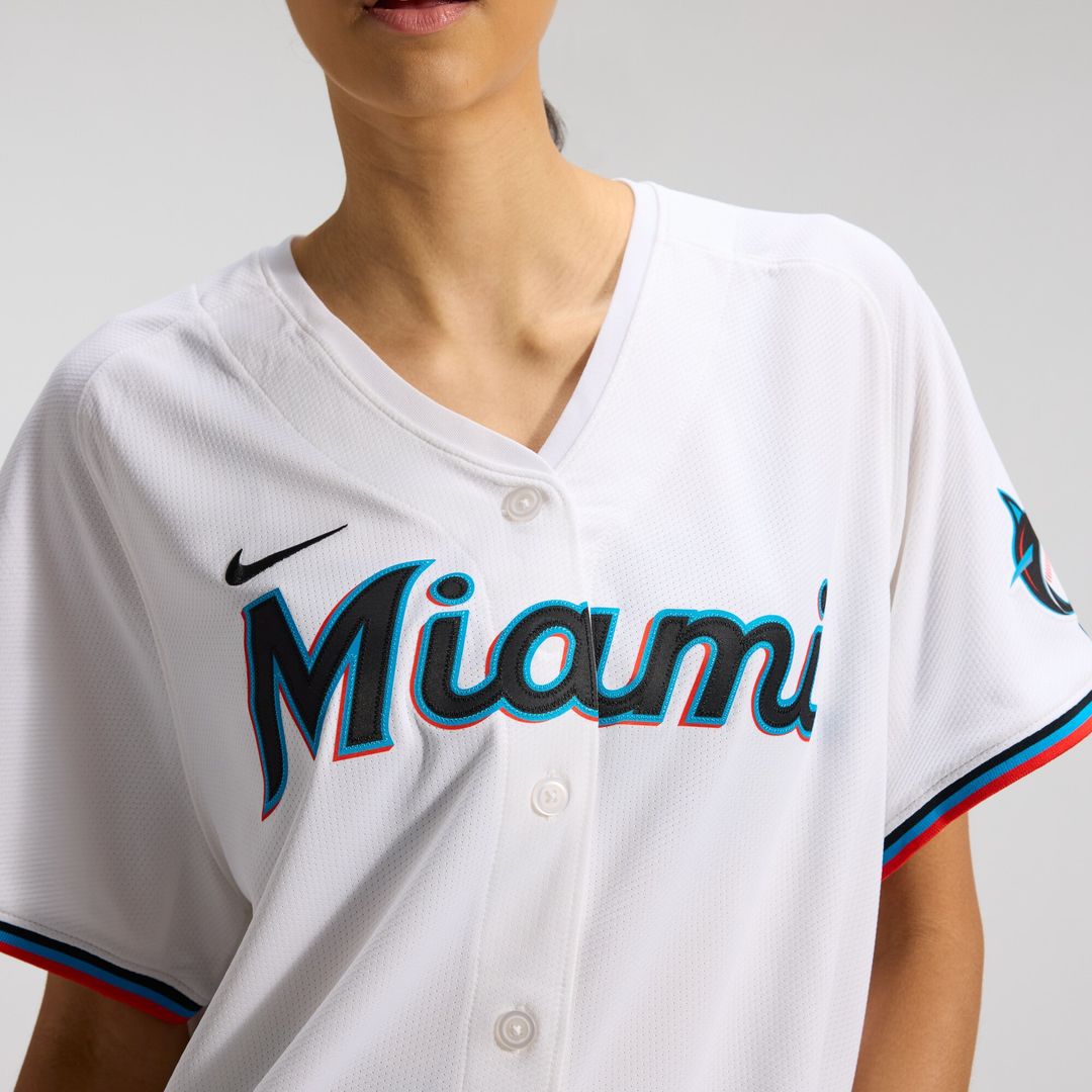 Miami Marlins Sandy Alcantara Nike Women's Home Limited Jersey - White