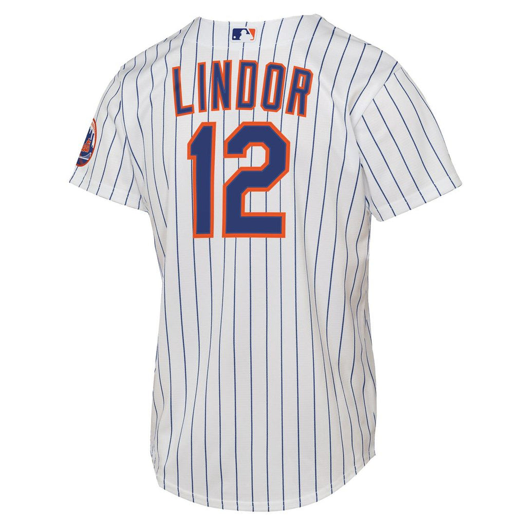 New York Mets Francisco Lindor Nike Youth Road Stadium Jersey - Gray