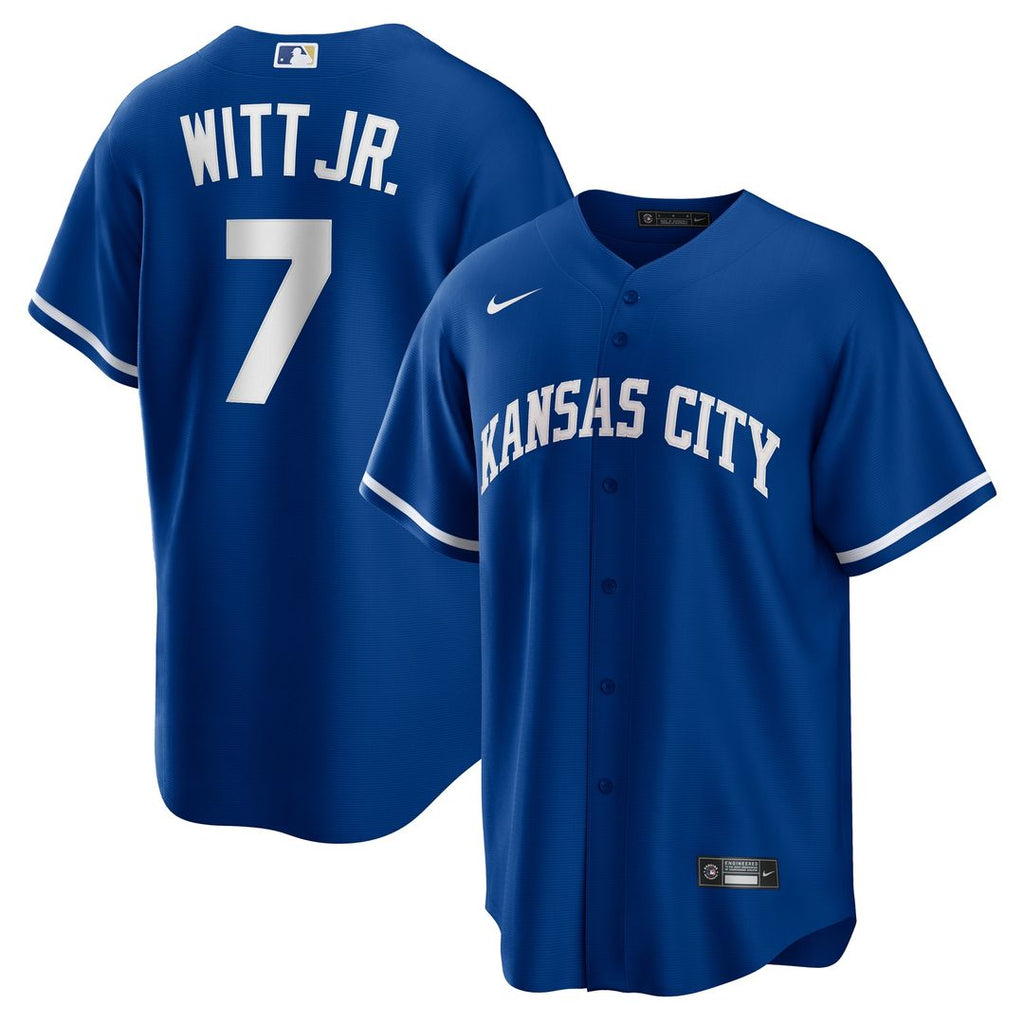 Kansas City Royals Bobby Witt Jr. Nike Road Replica Jersey - Gray
