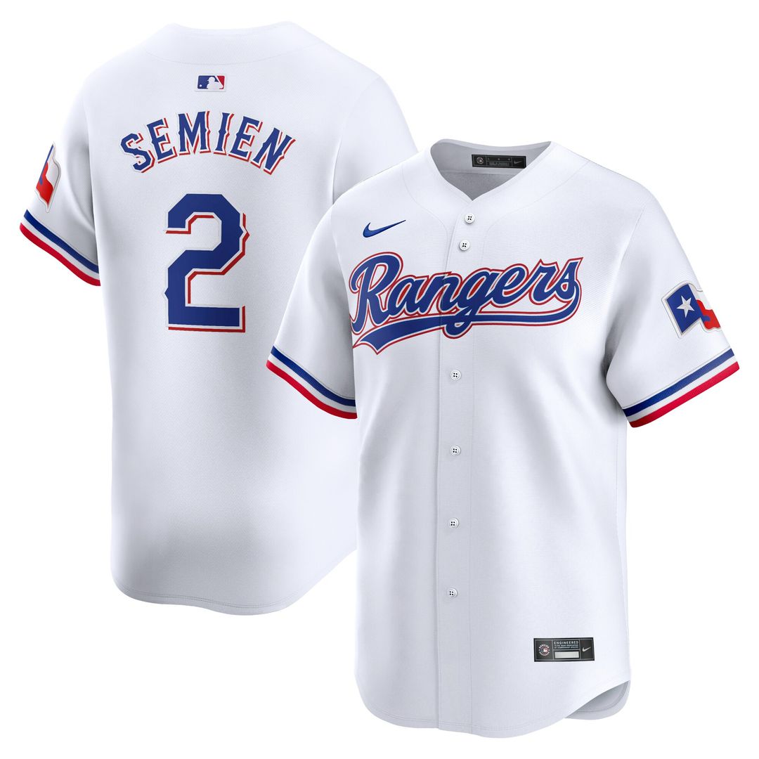 Texas Rangers Marcus Semien Nike Home Limited Jersey - White