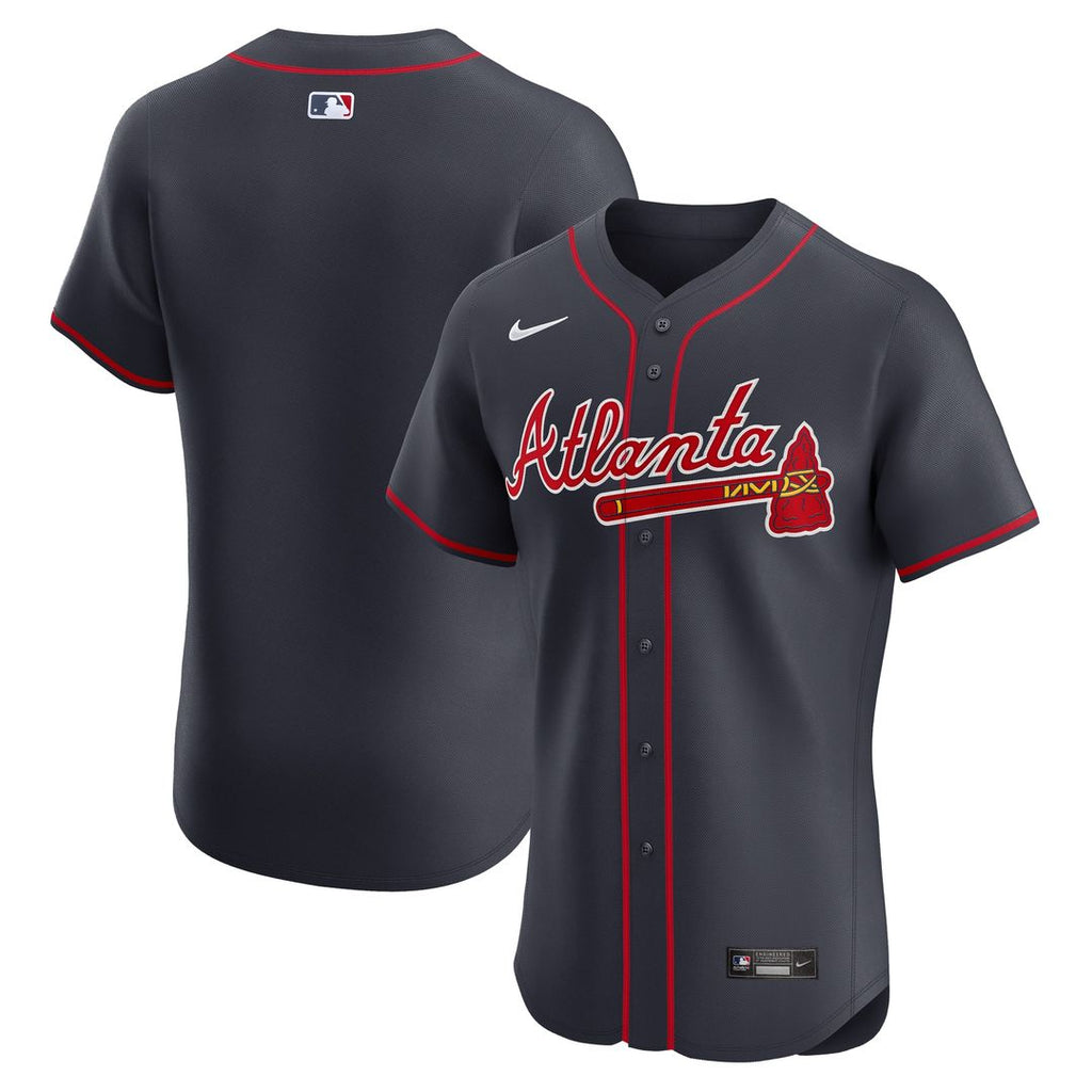 Atlanta Braves Nike Home Elite Jersey - White
