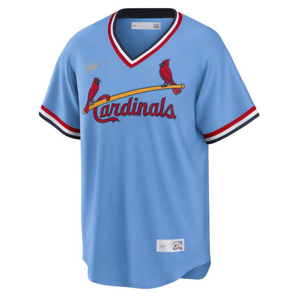 St. Louis Cardinals Ozzie Smith Nike Road Cooperstown Player Jersey - Light Blue
