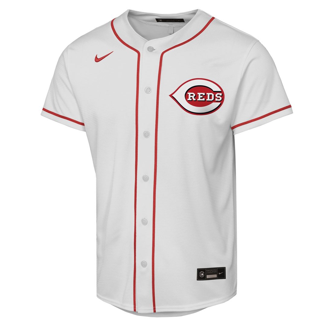 Cincinnati Reds Elly De La Cruz Nike Youth Home Replica Jersey - White