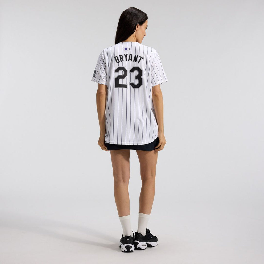 Colorado Rockies Kris Bryant Nike Women's Home Limited Jersey - White