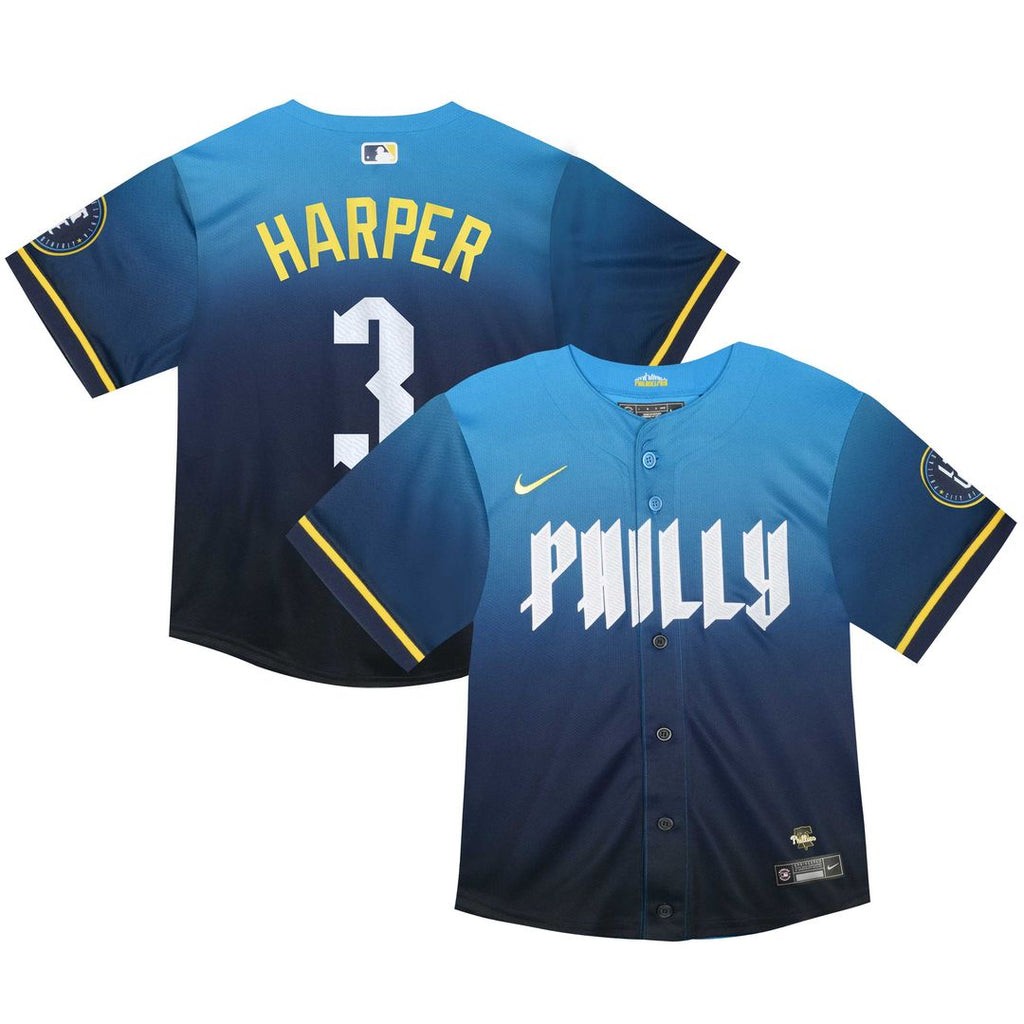 Philadelphia Phillies Bryce Harper Nike Infant 2024 City Connect Limited Jersey - Blue