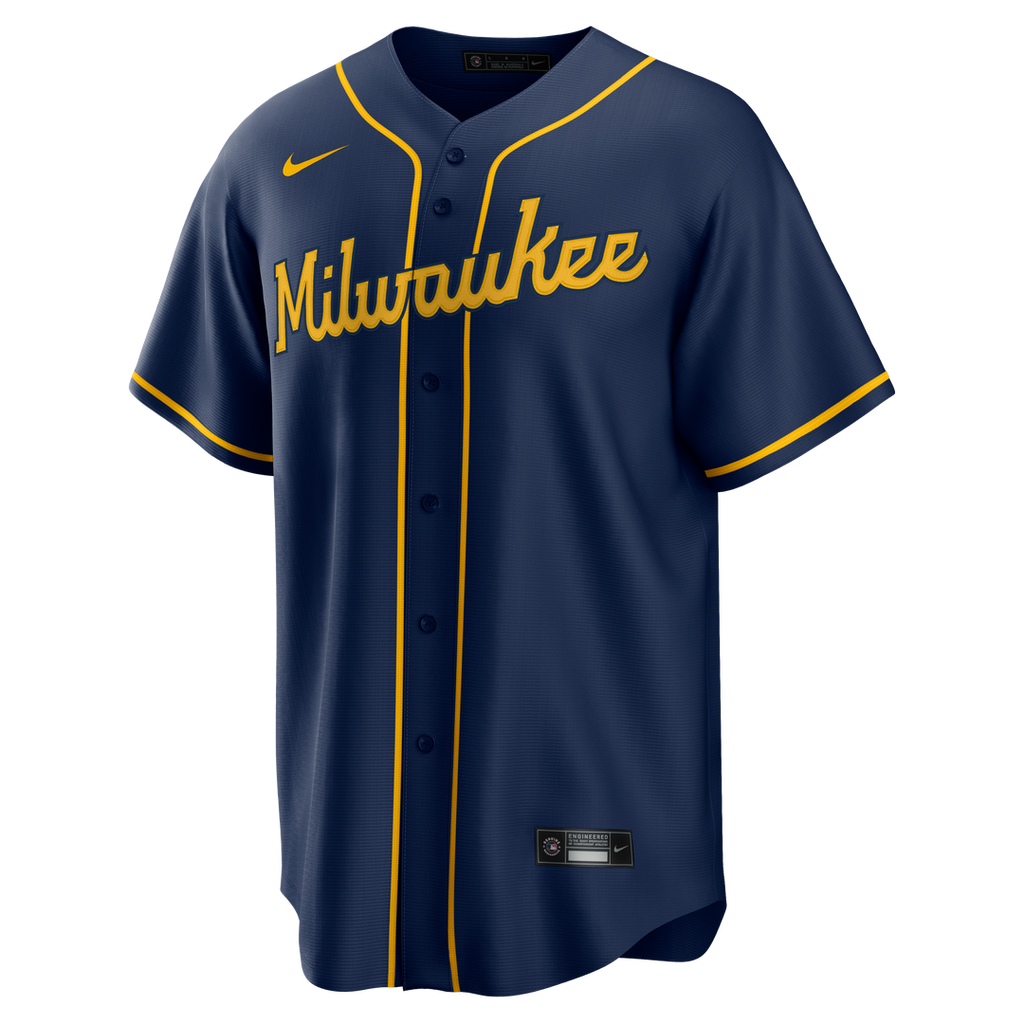 Milwaukee Brewers Nike Home Replica Team Jersey - Cream