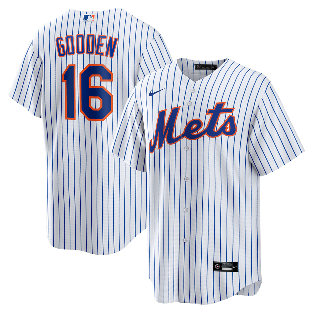 New York Mets Dwight Gooden Nike Home Retired Replica Jersey - White